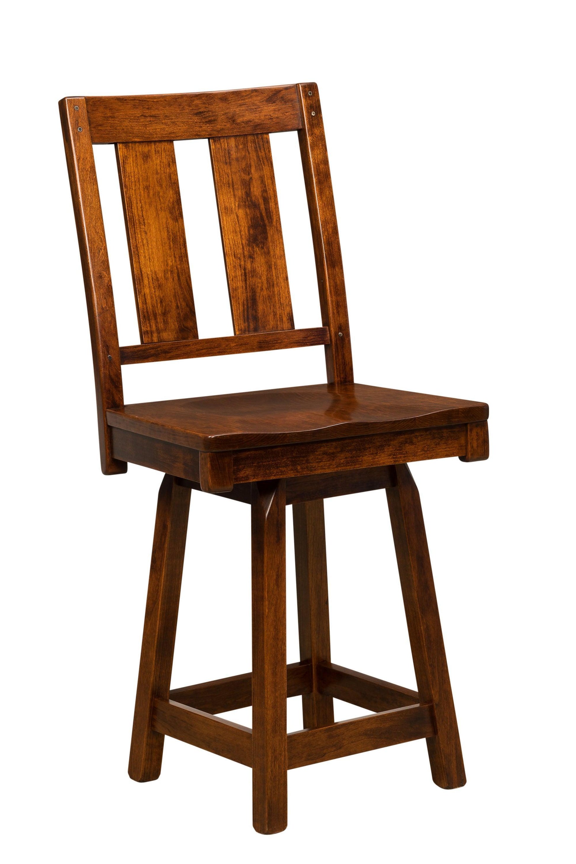 Amish Brunswick Swivel Bar Stool
