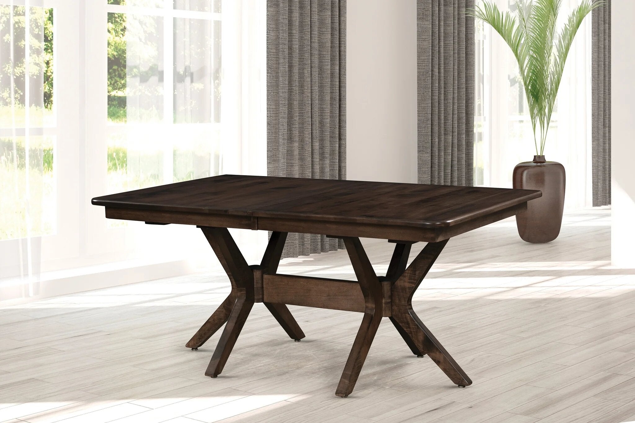 Amish Burdock Double Pedestal Table