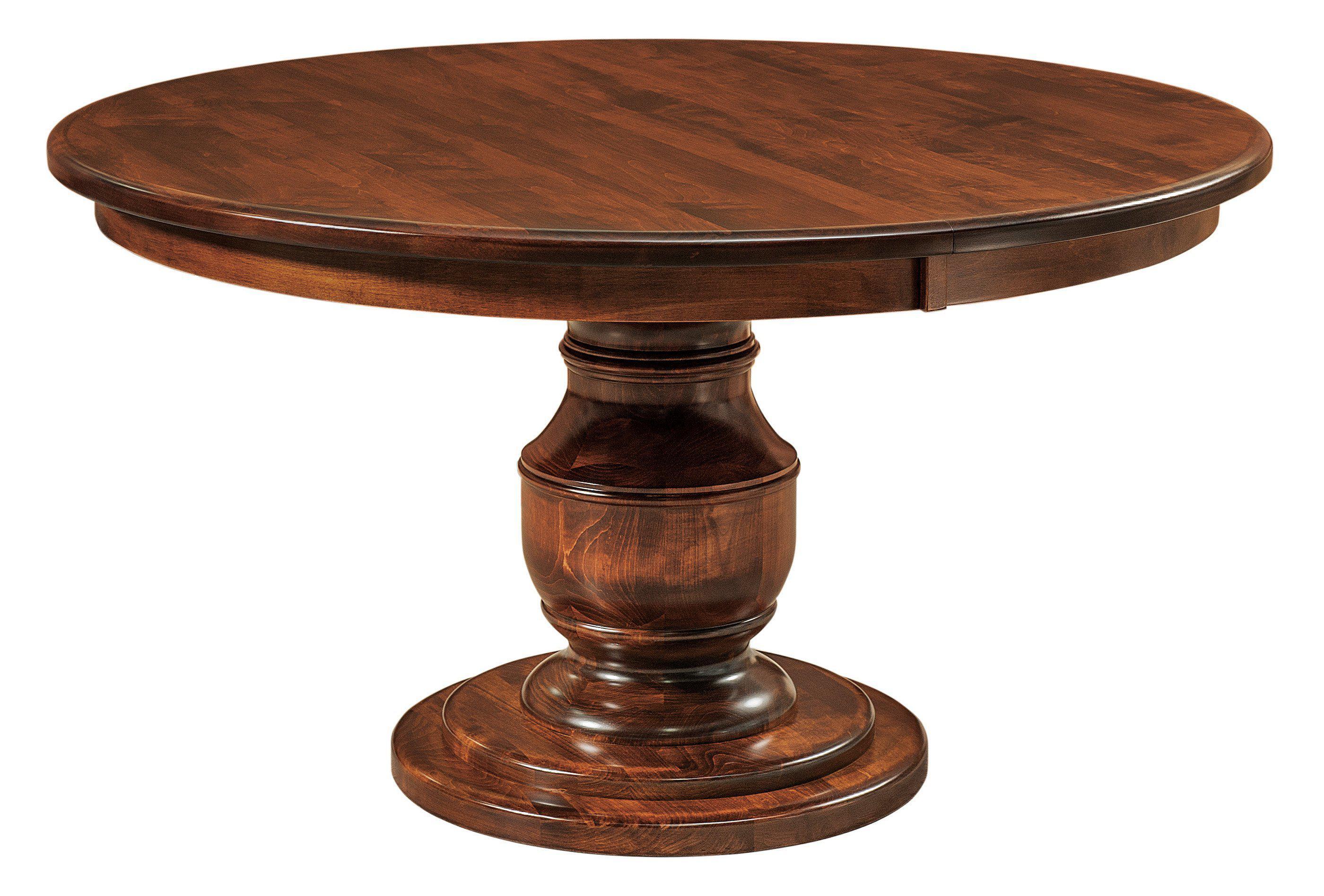 Amish Burlington Single Pedestal Table