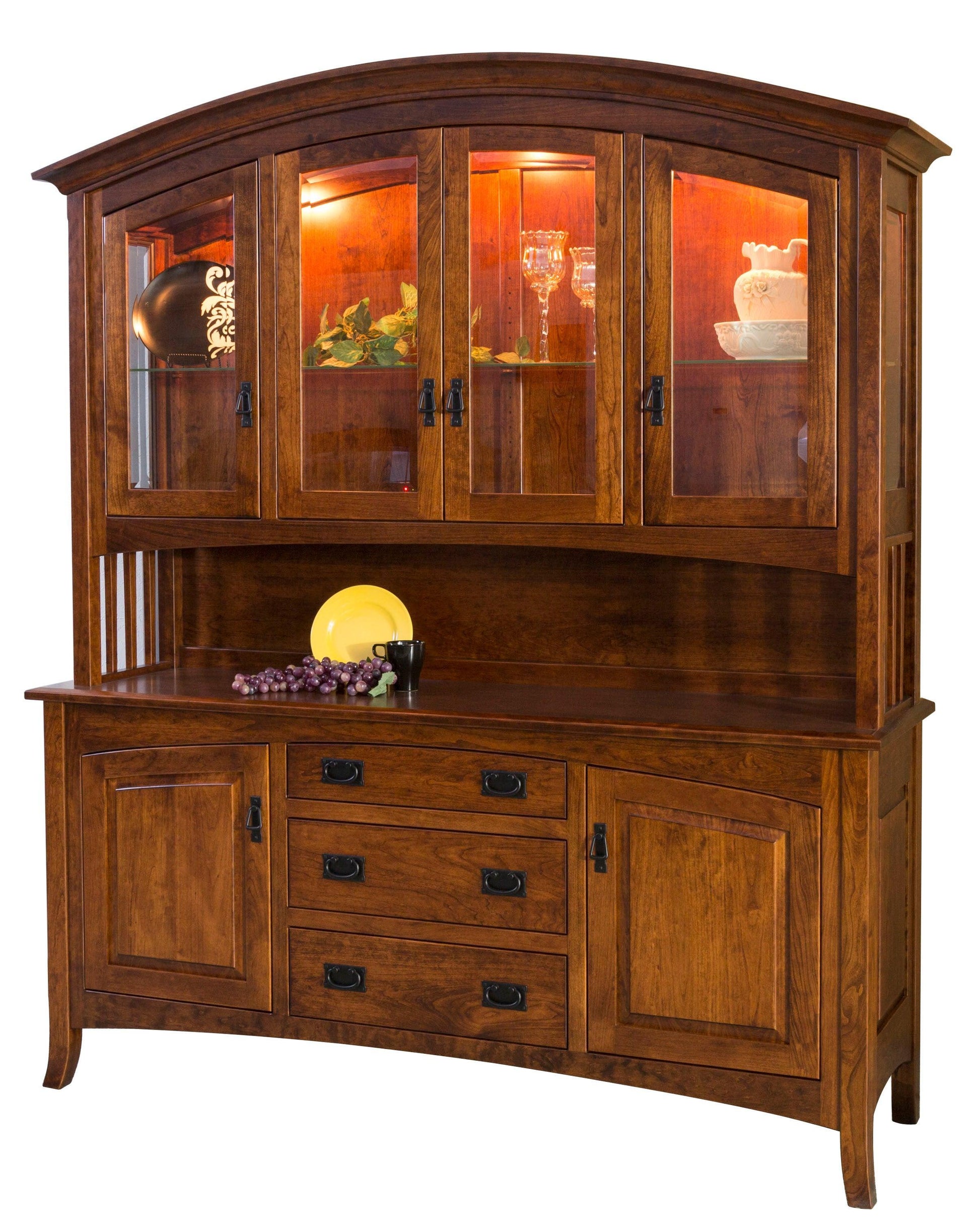 Amish Cambria Four Door Hutch