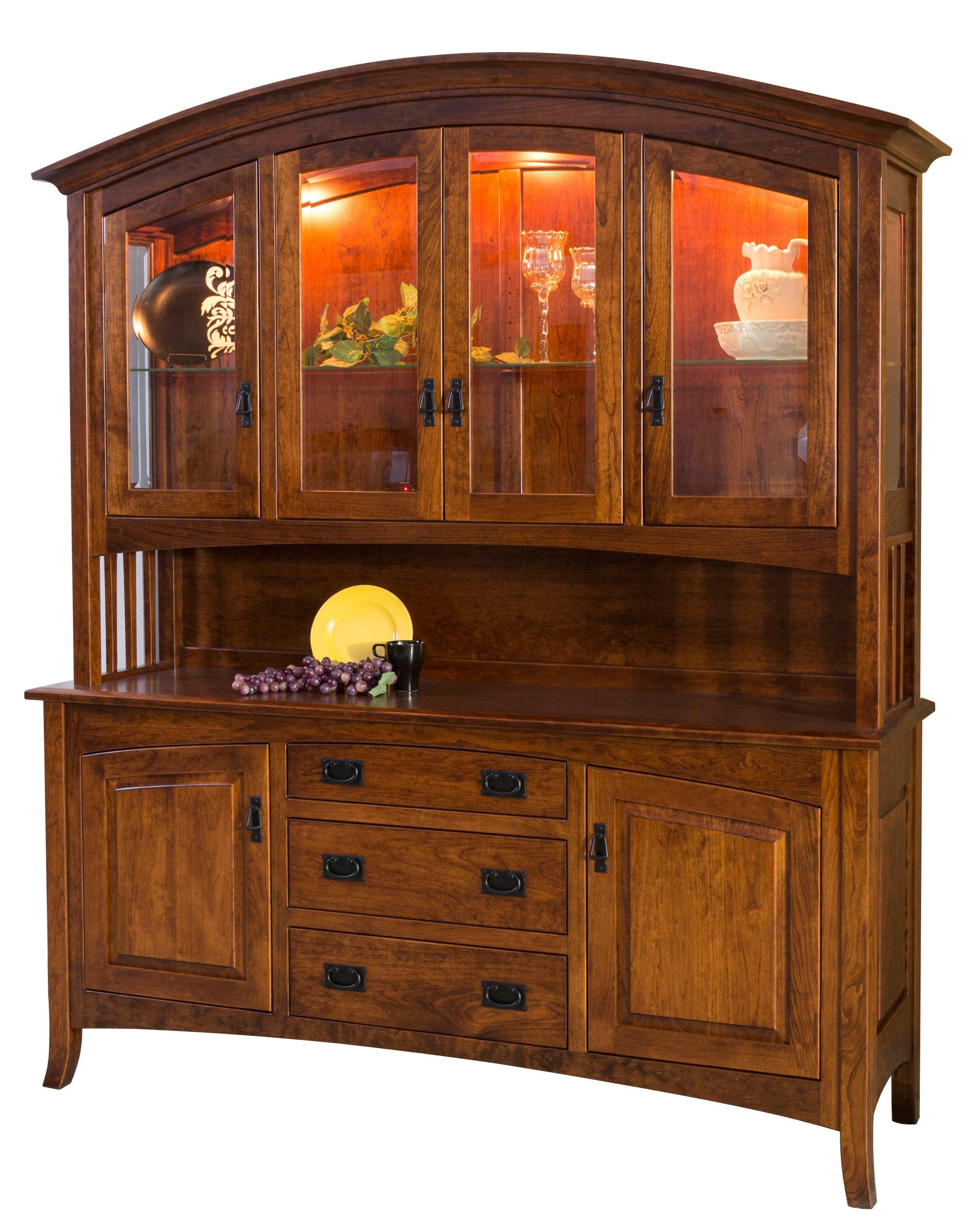 Amish Cambria Four Door Hutch
