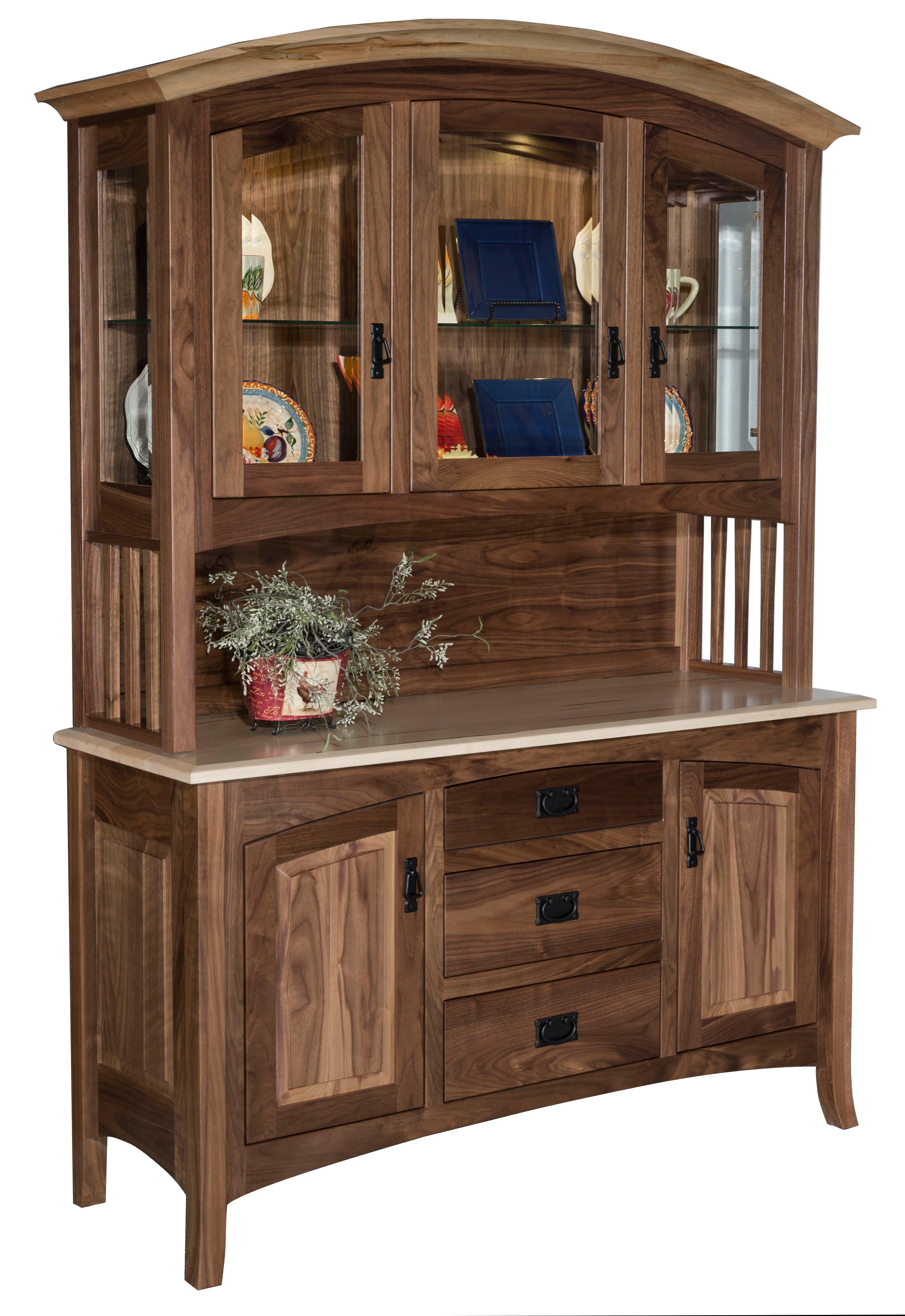 Amish Cambria Three Door Hutch