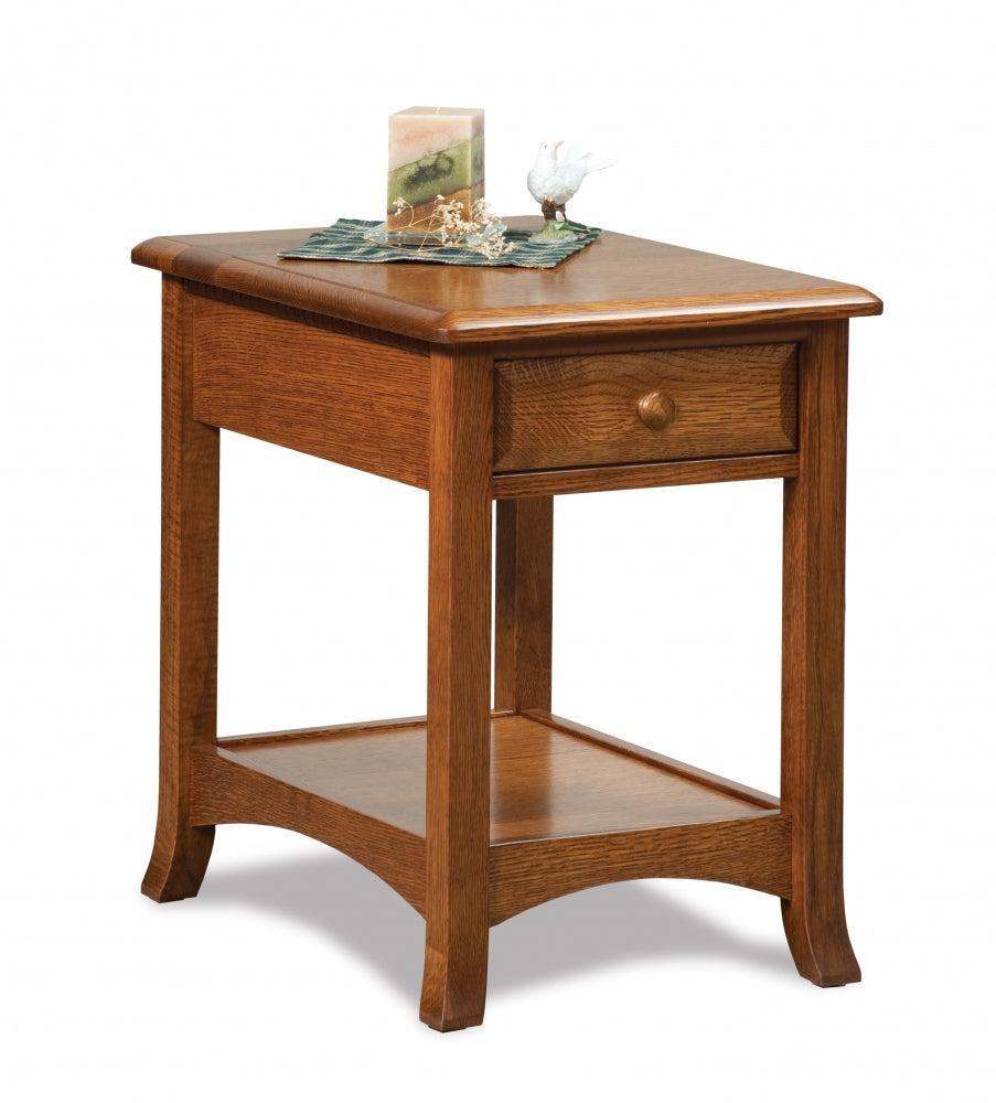 Amish Carlisle Open End Table with Drawer
