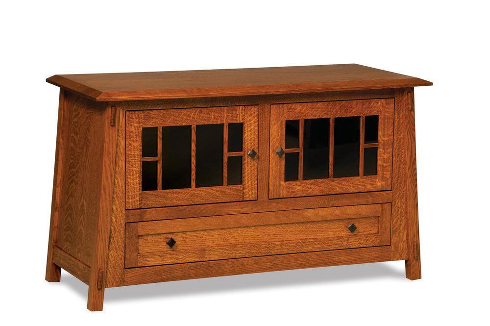 Amish Timbra Two Doors and One Drawer Media Stand - Thumbnail 2