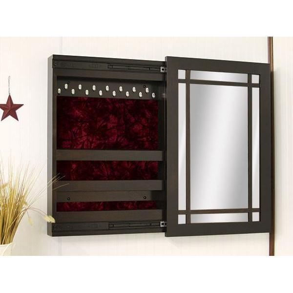 The Amish House Colonial Wall Mount Jewelry Mirror - Thumbnail 3
