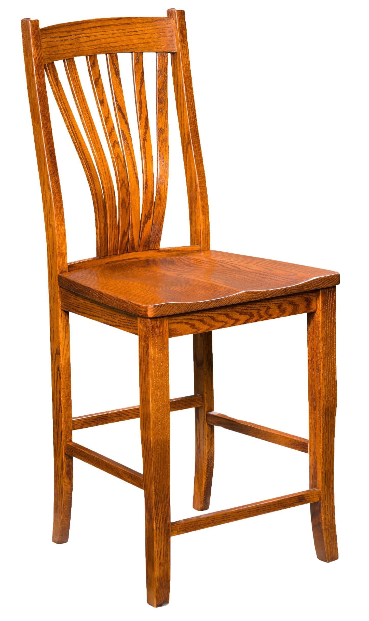 Amish Cordele Stationary Bar Chair - Thumbnail 3
