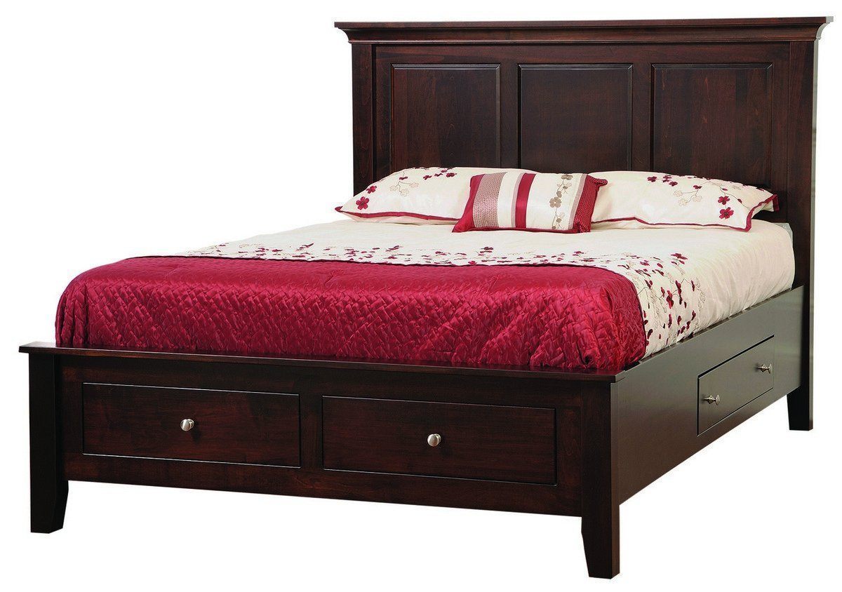 Ellington Footboard Storage Bed-Bedroom-The Amish House