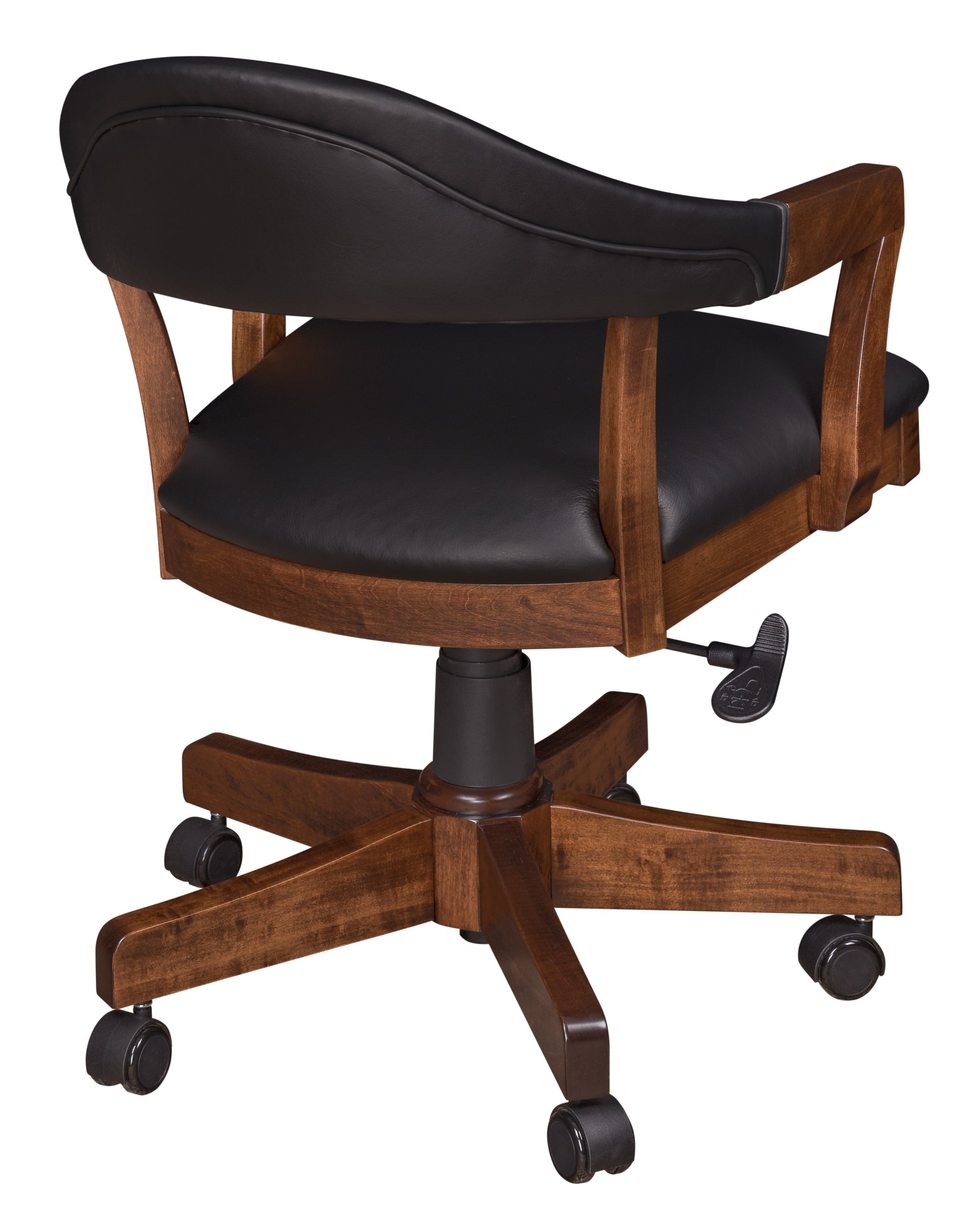 Amish Elliott Desk Arm Chair with Screw Lift/Gas Lift
