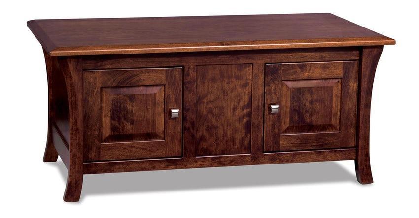 Amish Ensenada Enclosed Lift Top Coffee Table with Doors - Thumbnail 4