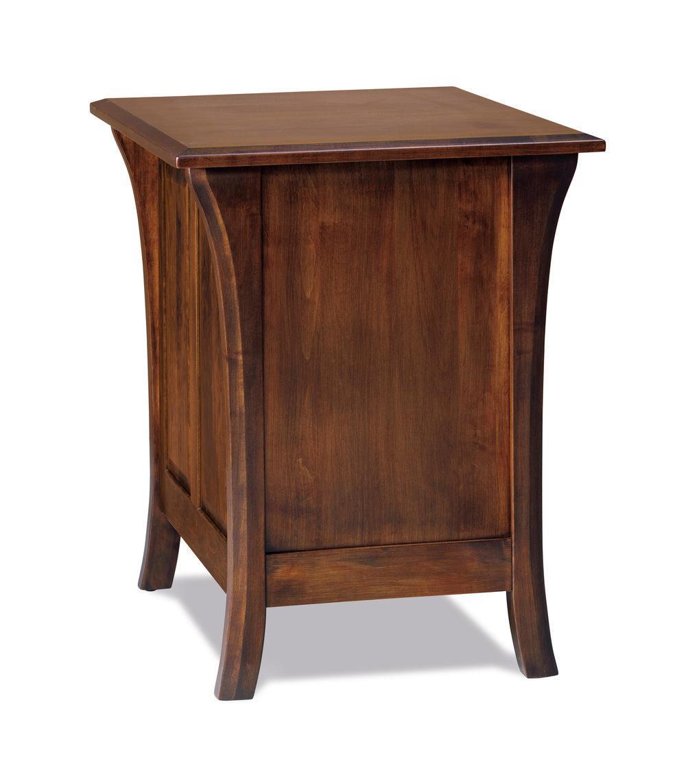 Amish Ensenada Two Drawers File Cabinet with Finished Backside