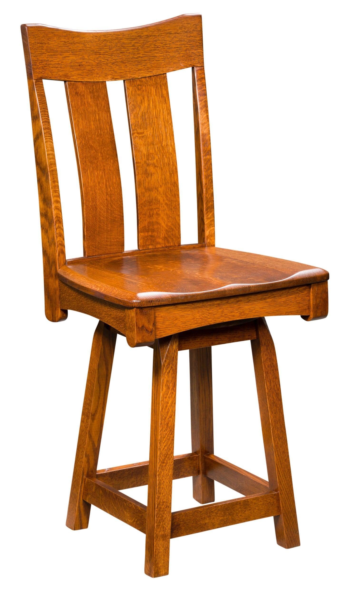 Amish Galena Swivel Bar Stool