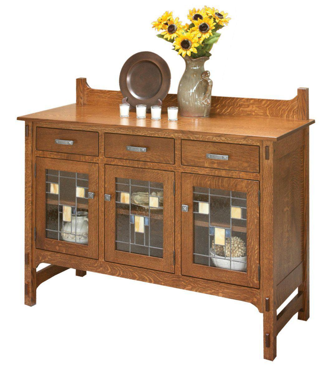 Amish Glenwood Three Door Sideboard - Thumbnail 2