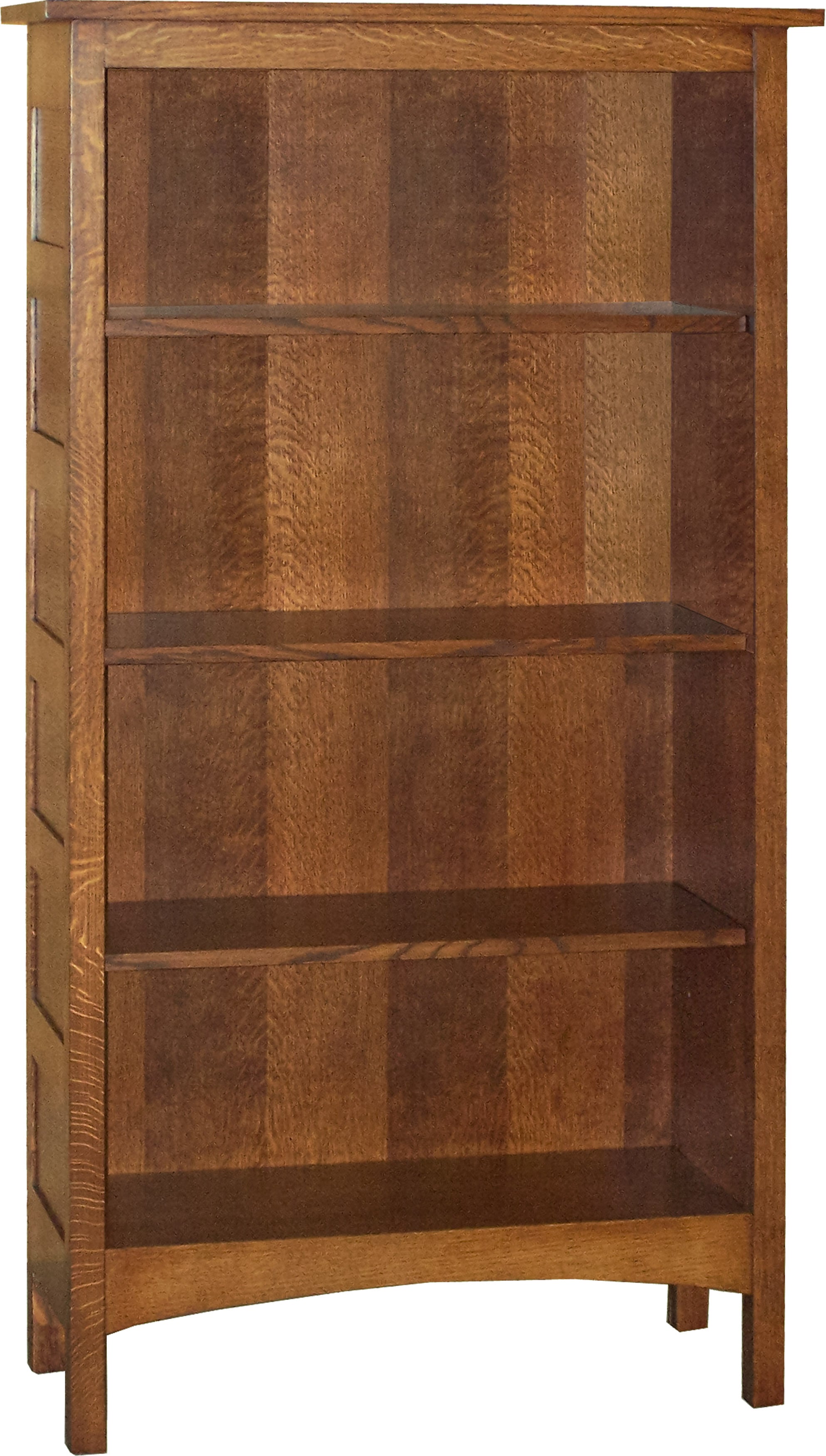 Amish Granny Mission 60" Four Shelves Bookcase