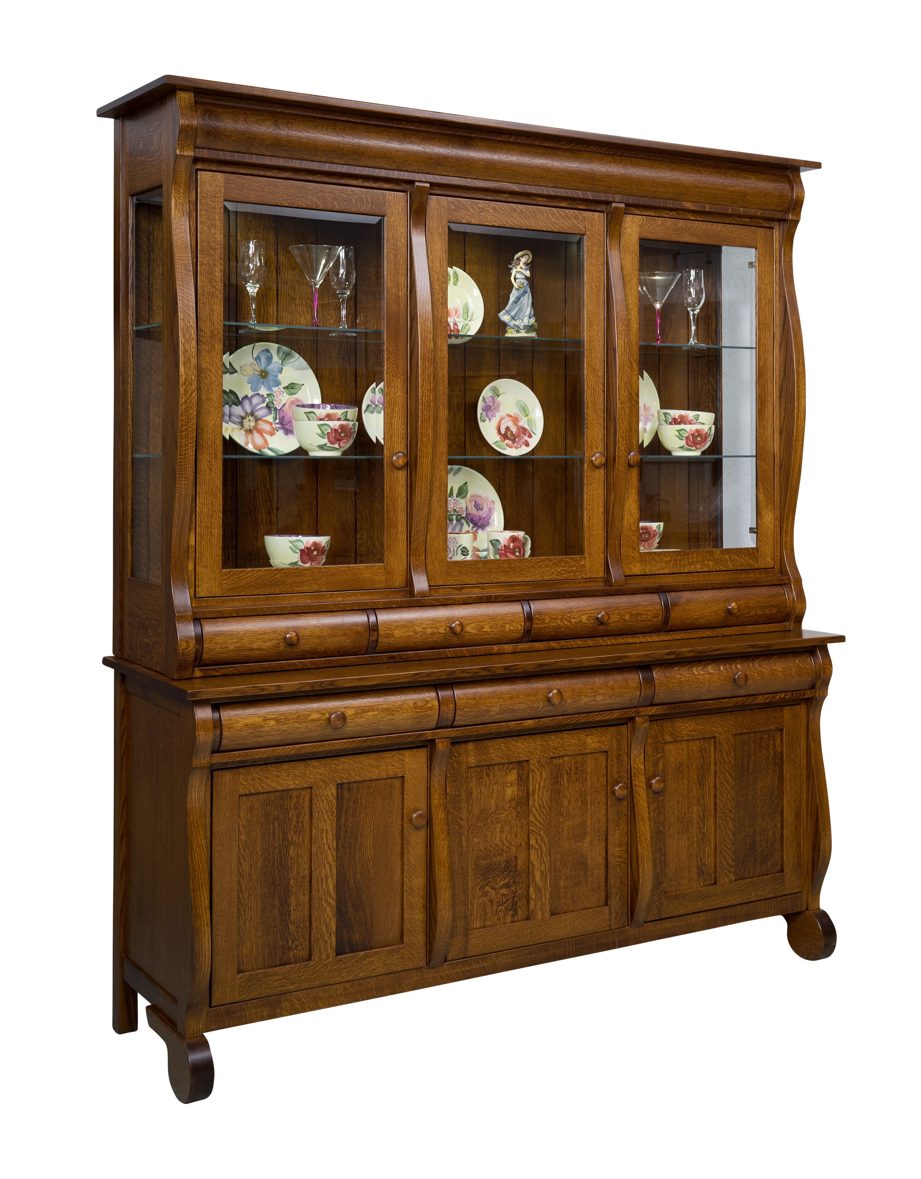 The Amish House Hampton Three Door Hutch