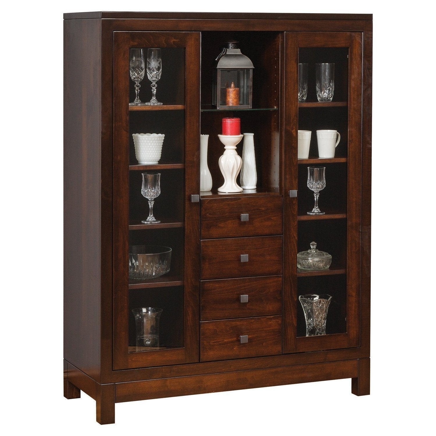 Amish Hampton Small China Cabinet - Thumbnail 2
