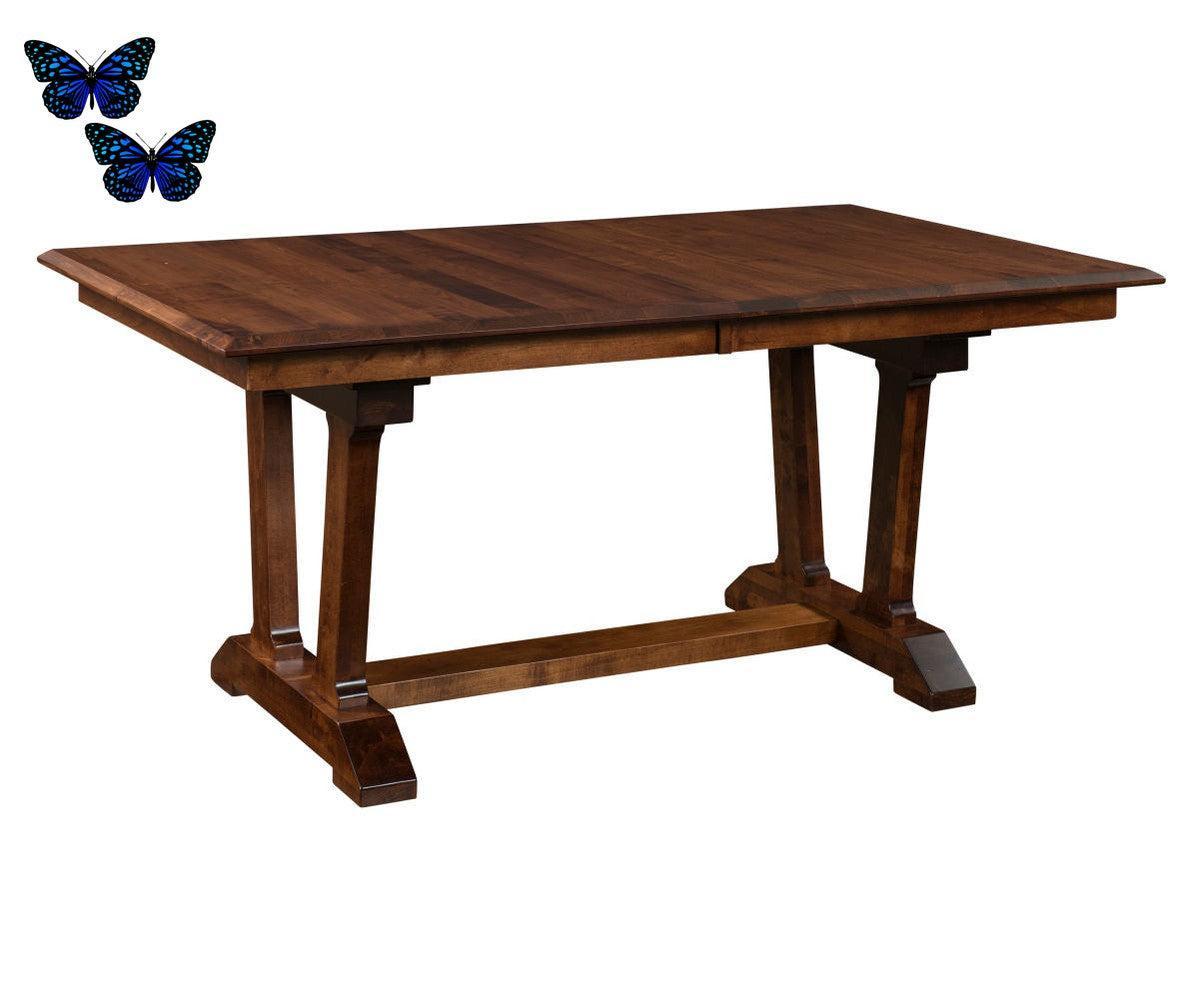 harper double pedestal table
