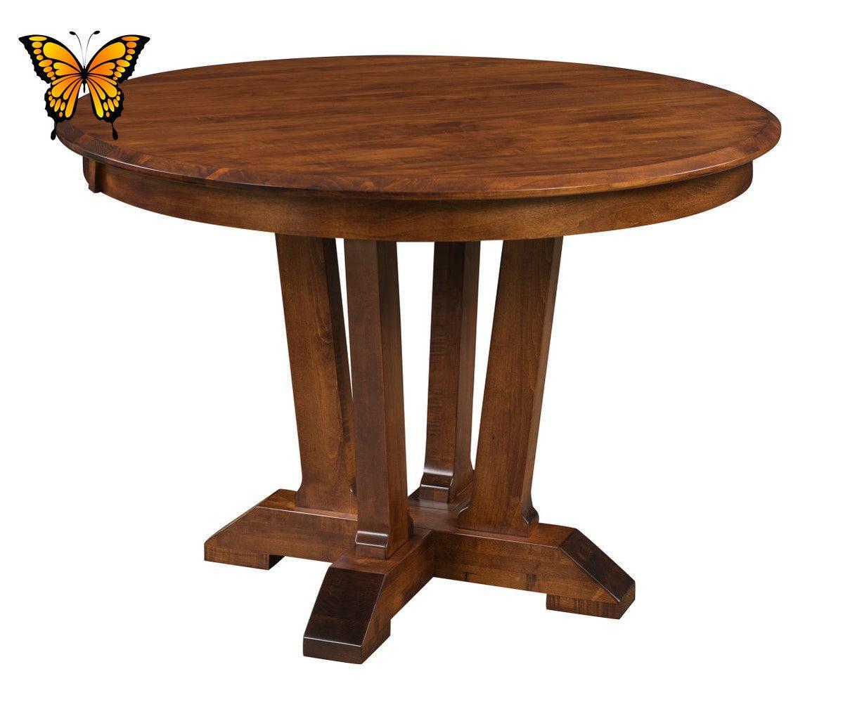 harper round single pedestal table