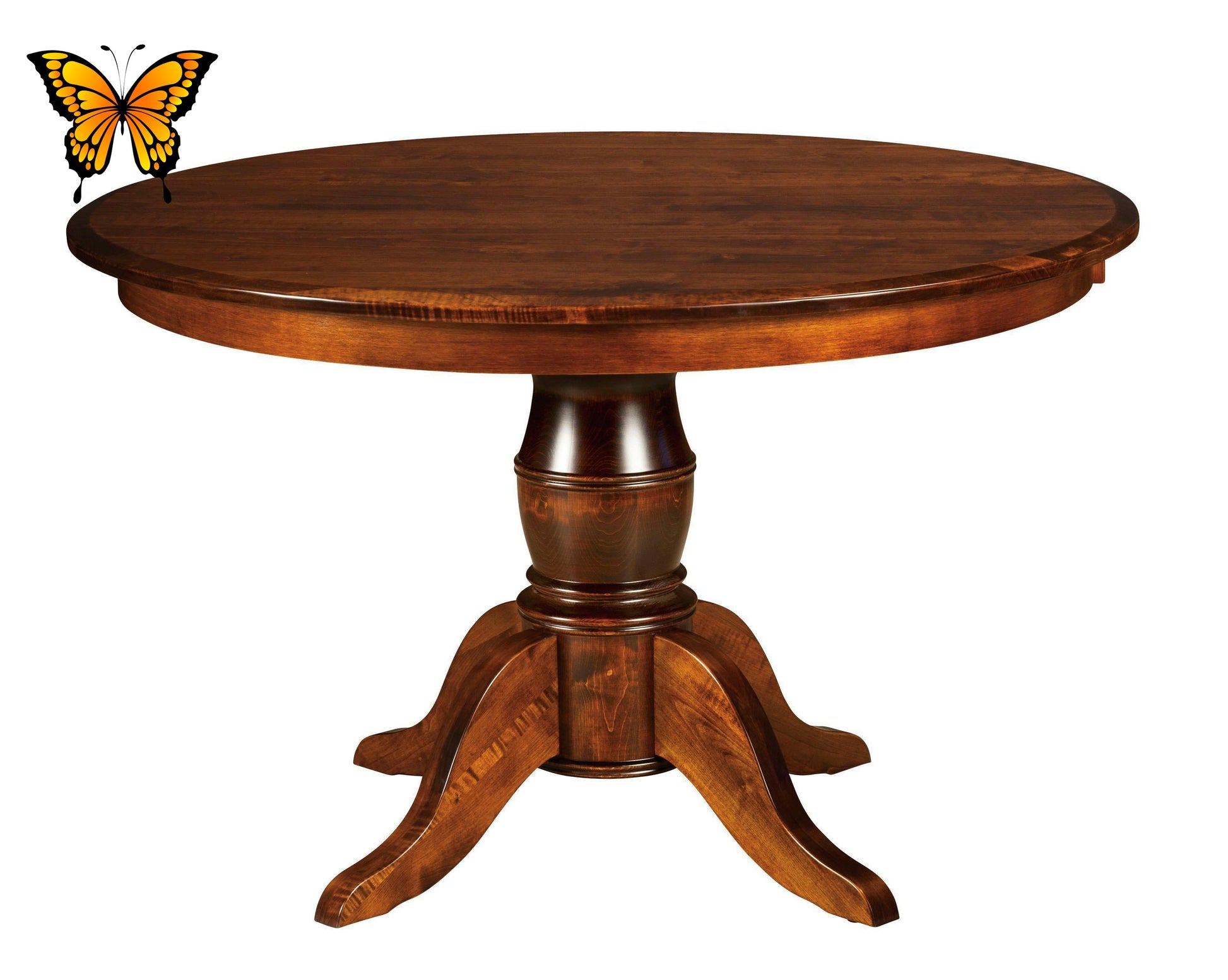 Harrison Single Pedestal Table-The Amish House