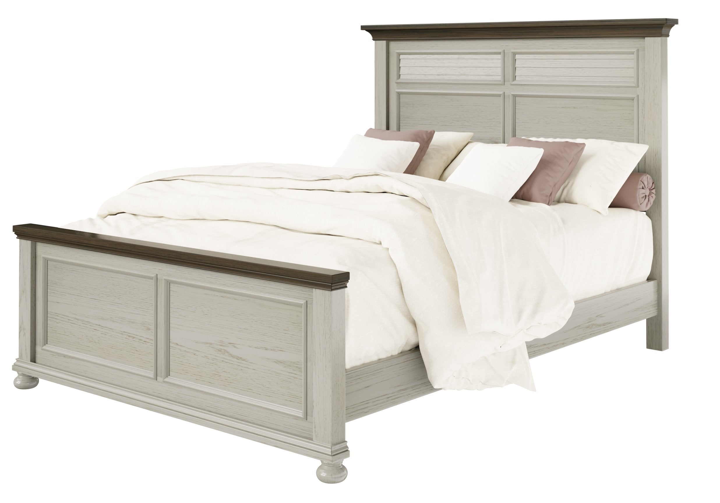 Amish Hickory Grove Panel Bed - Thumbnail 4