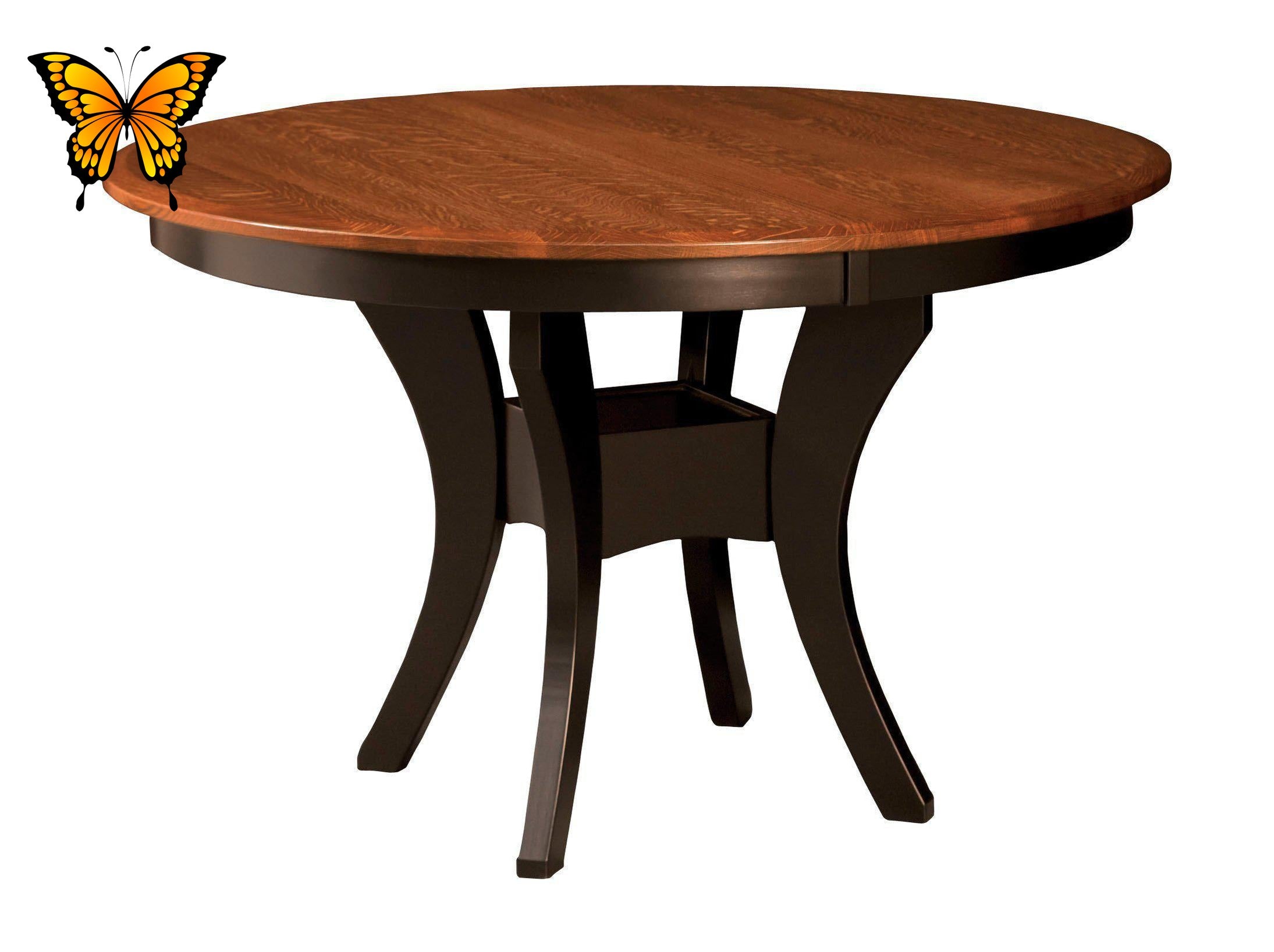 Amish Imperial Single Pedestal Table