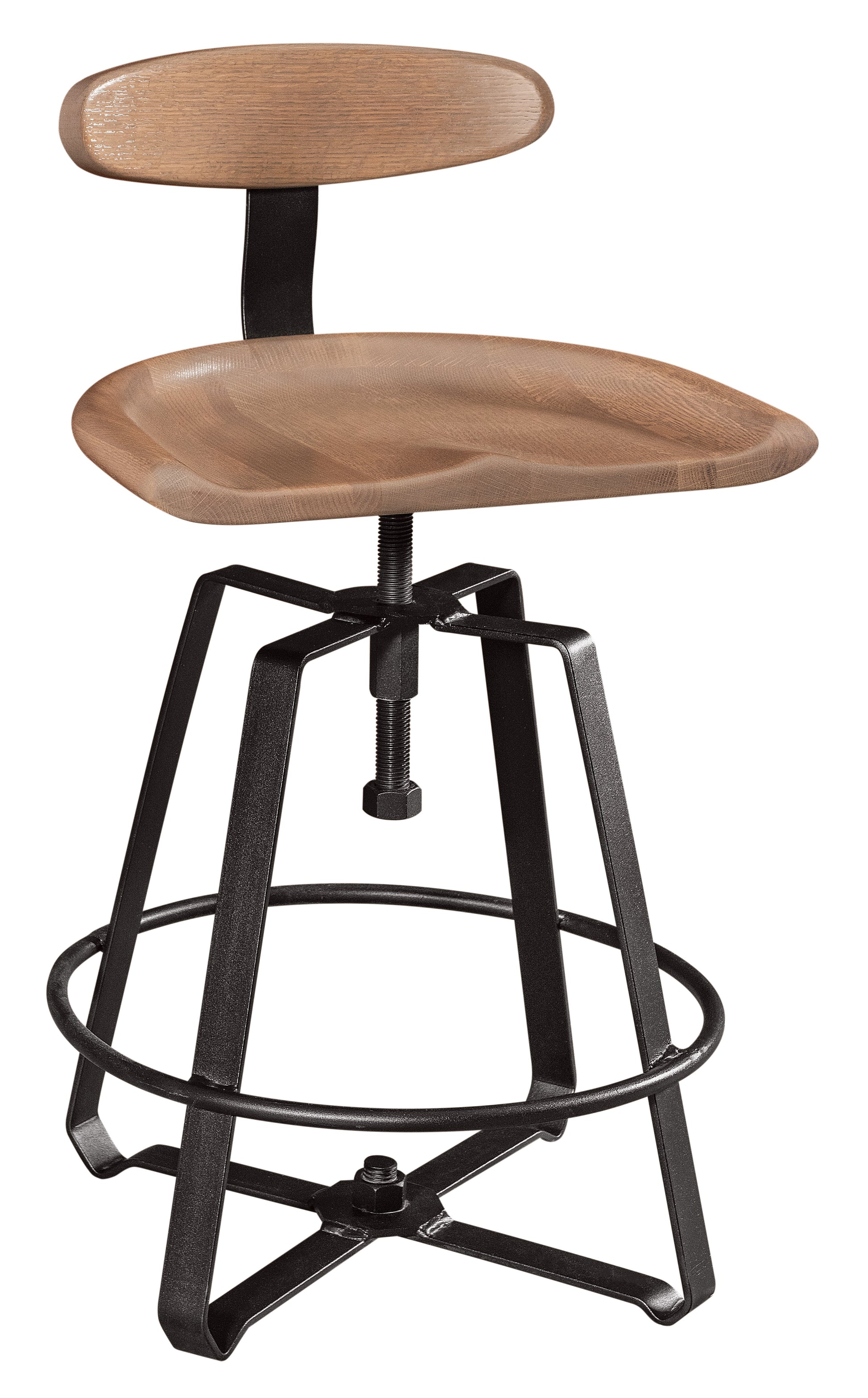 Amish Iron Craft Barstool