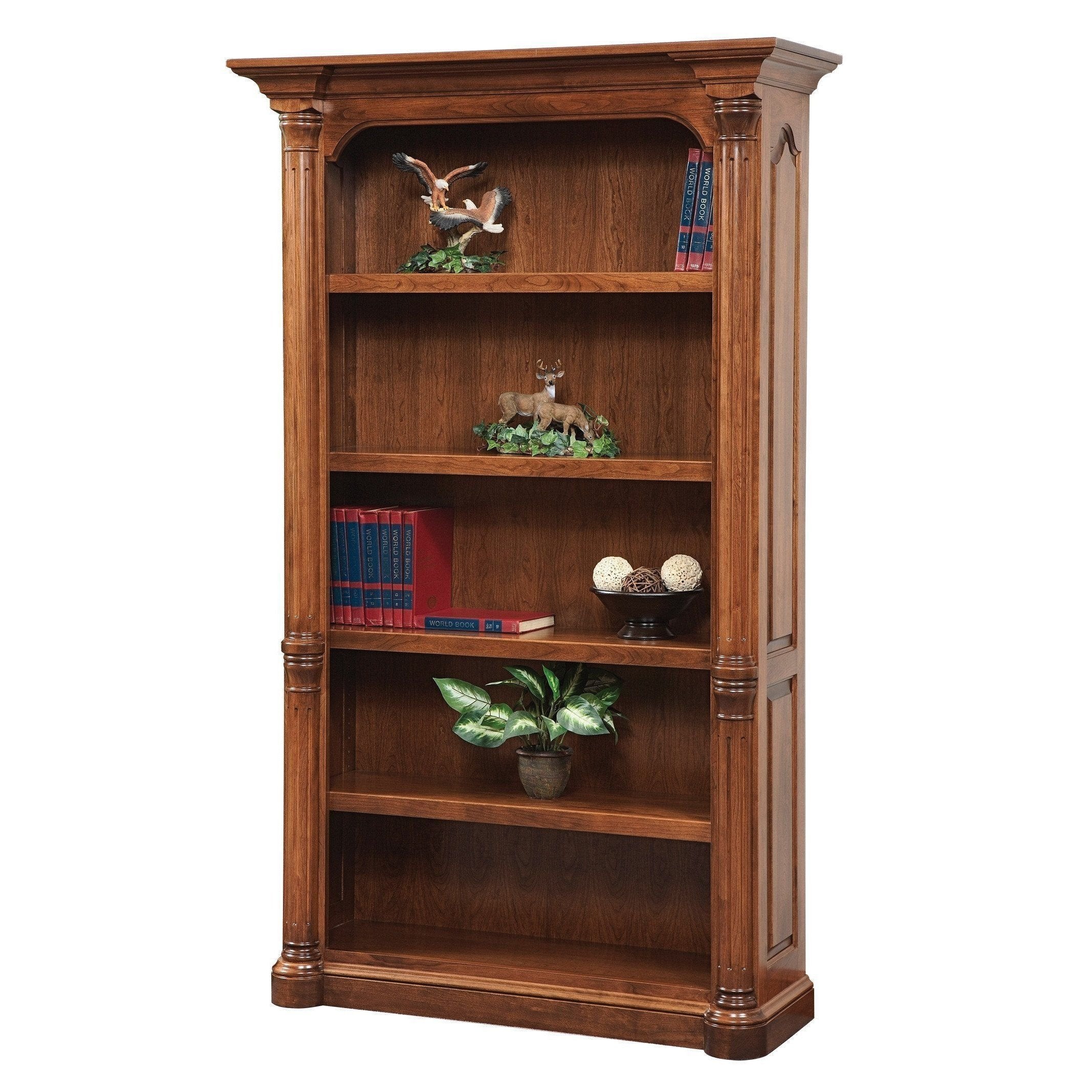 Amish Jefferson Media Center with Bookcases - Thumbnail 2