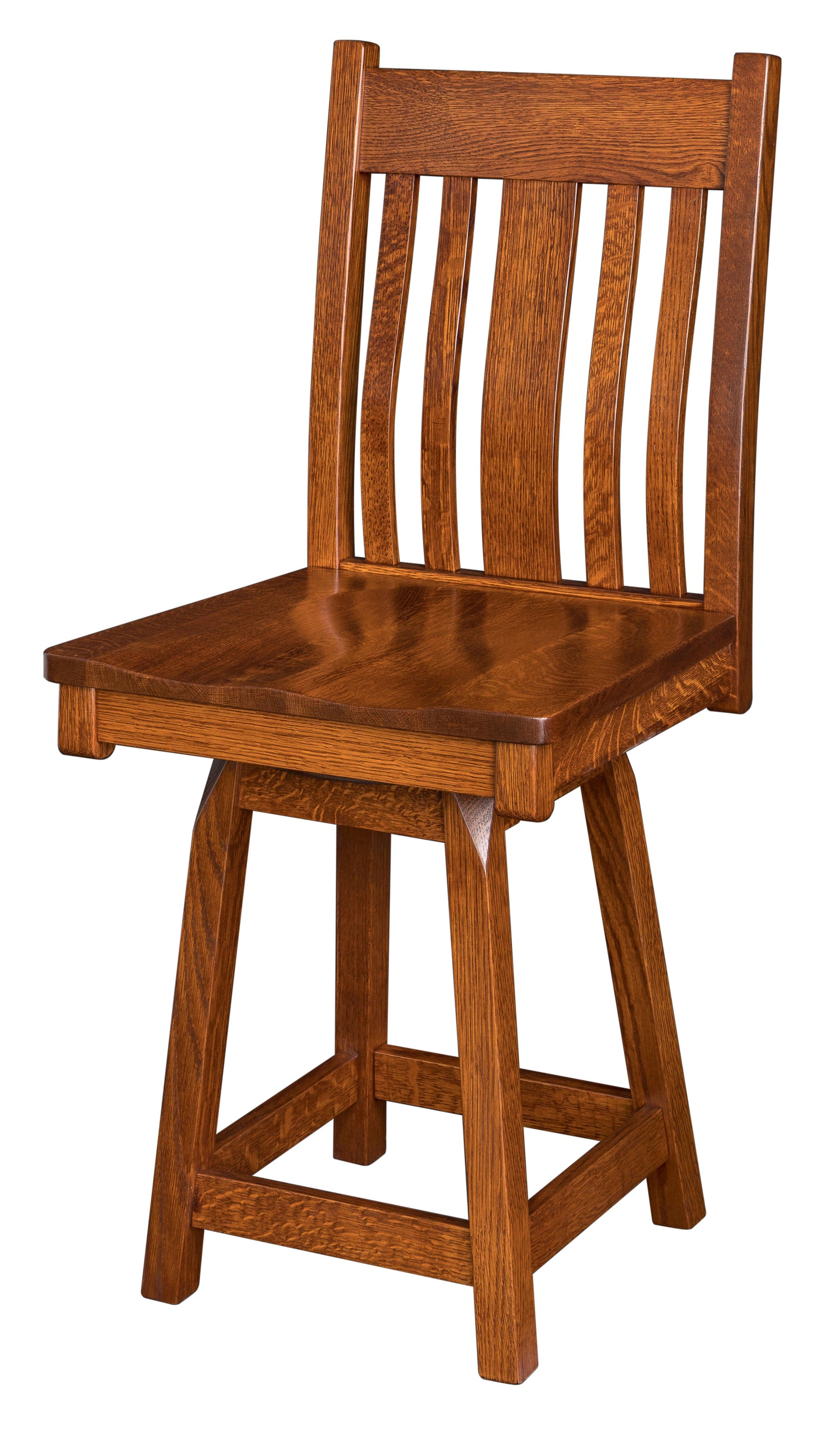 Amish Kingsbury Swivel Bar Stool