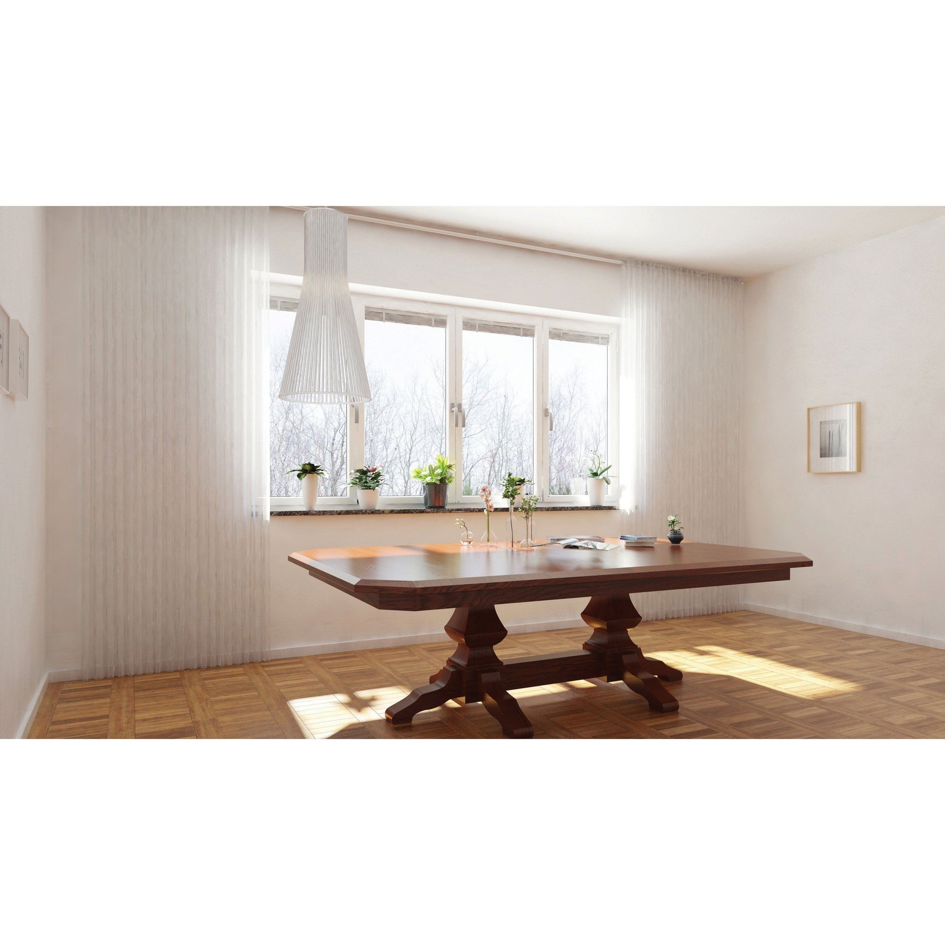 kingston double pedestal in room setting