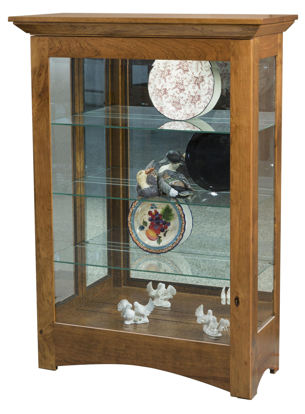 Leda small Curio Cabinet-The Amish House
