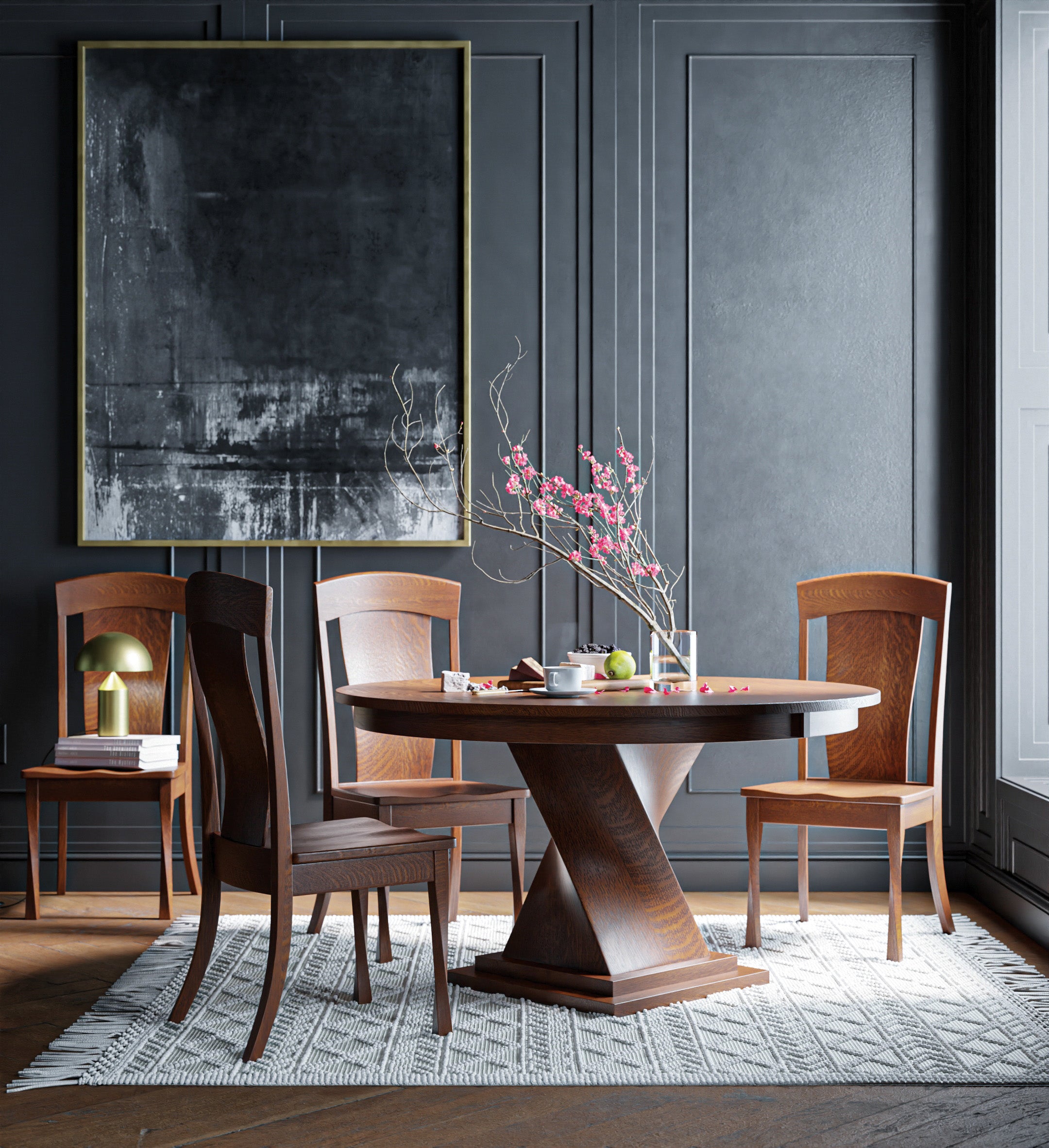 Amish Lexington Single Pedestal Table