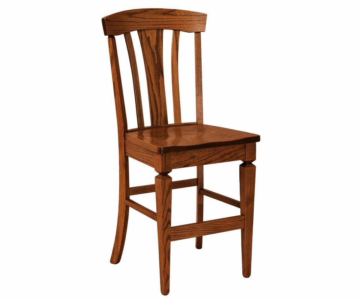 Amish Lexington Stationary Bar Chair - Thumbnail 2