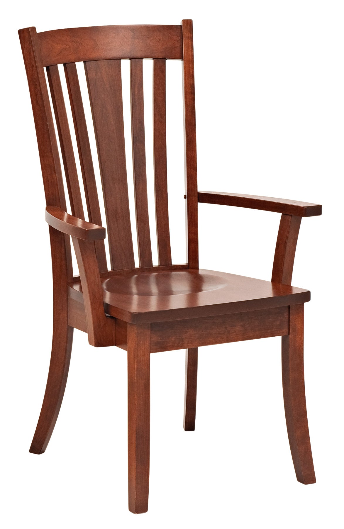 Amish Carson Solid Wood Dining Chair - Thumbnail 4