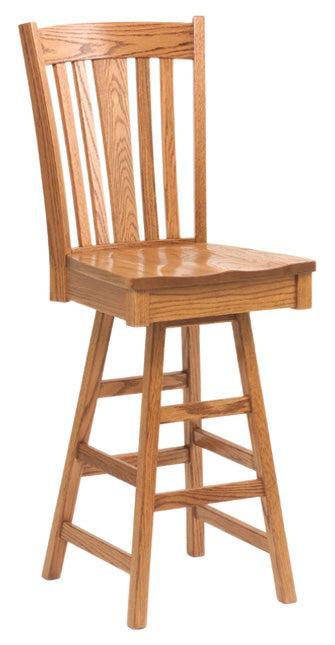 Amish Madison Swivel Bar Chair