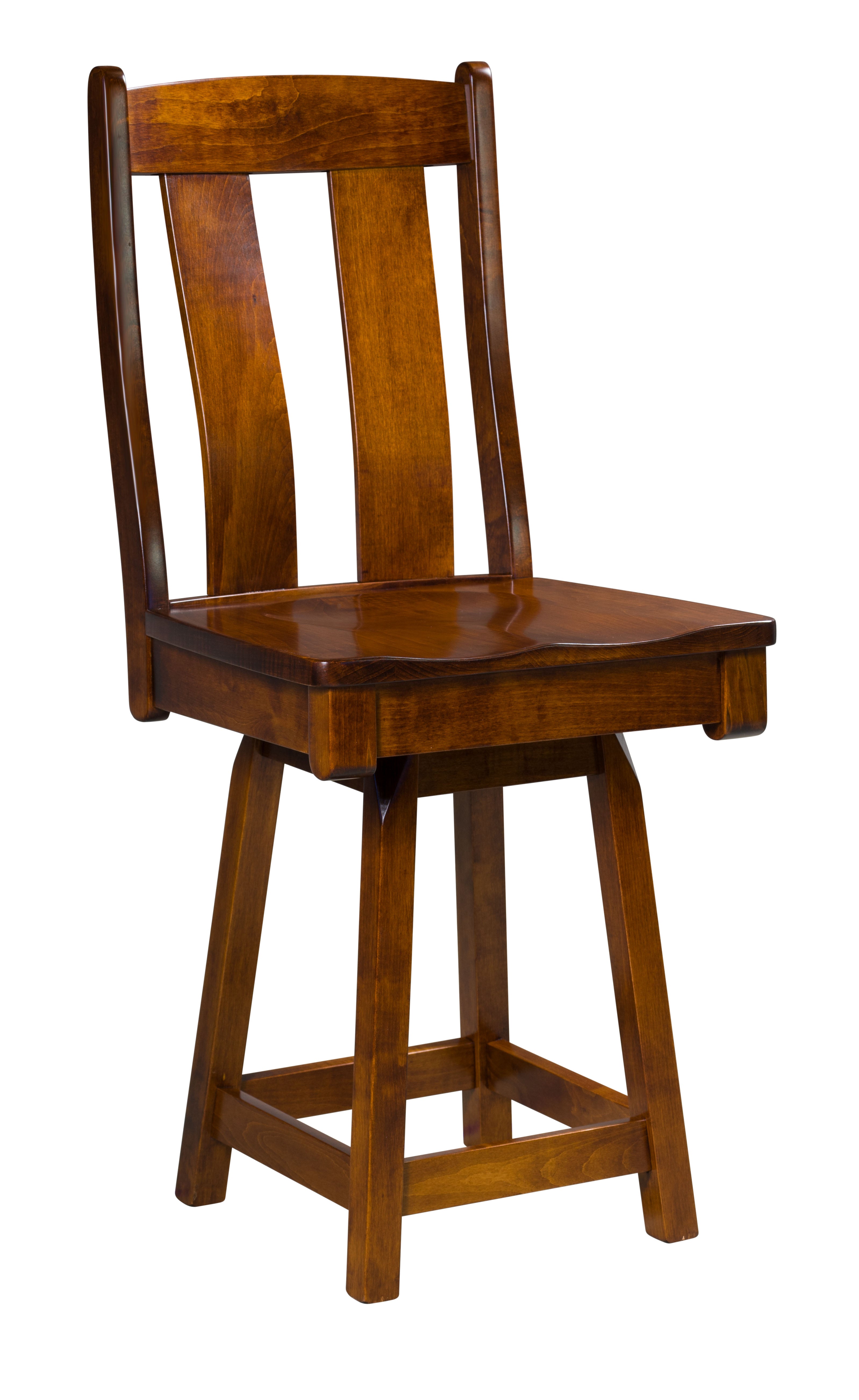 Amish Mansfield Swivel Bar Stool