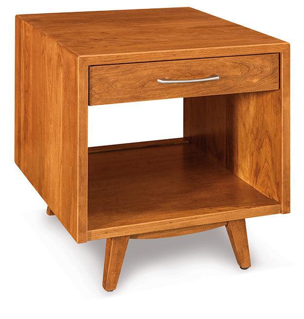 Amish Marina Open End Table with Drawer