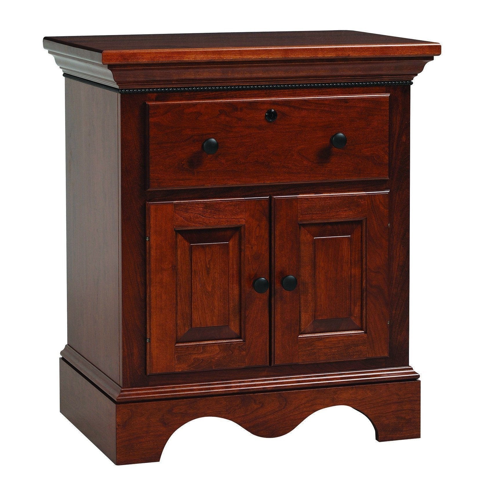 Amish Merlot Nightstand