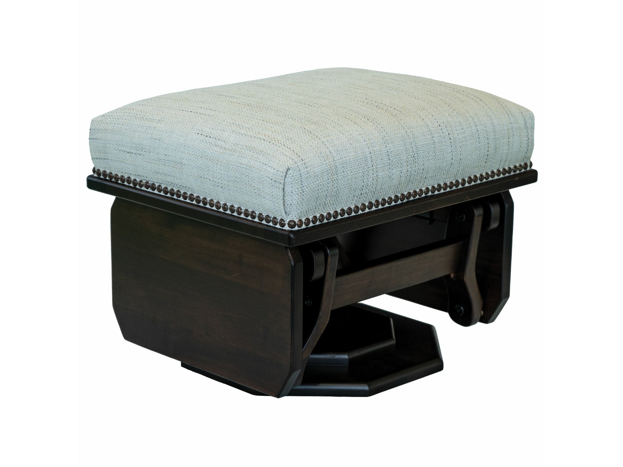 Amish Mission 20.5" Ottoman with Solid Sides - Thumbnail 2