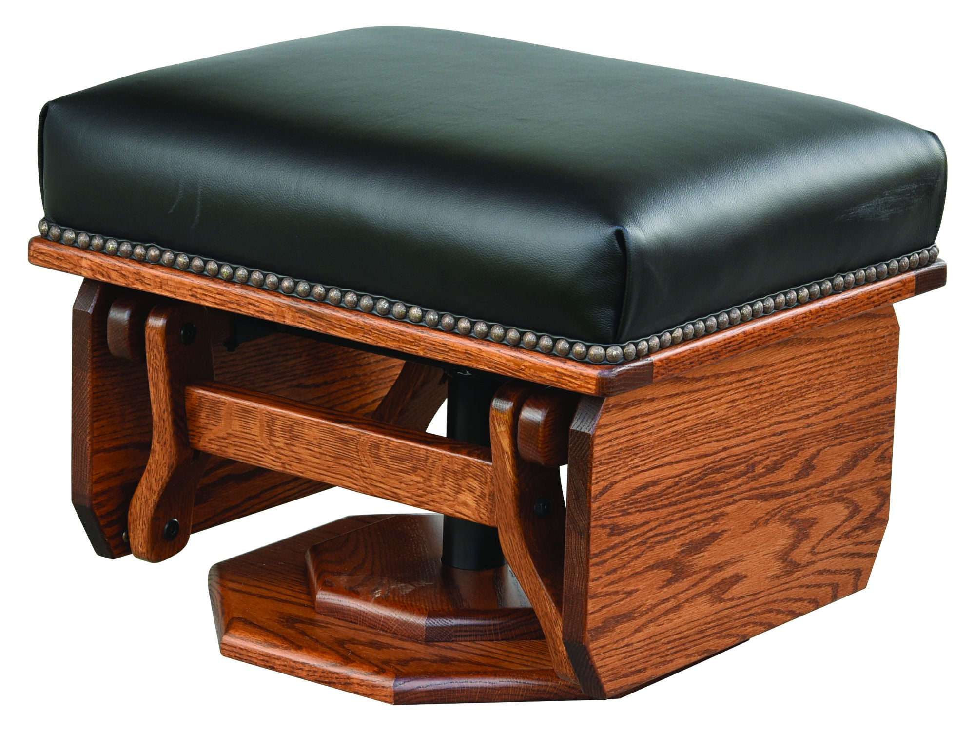 Amish Mission 20.5" Ottoman with Plat Form Base & Solid Sides