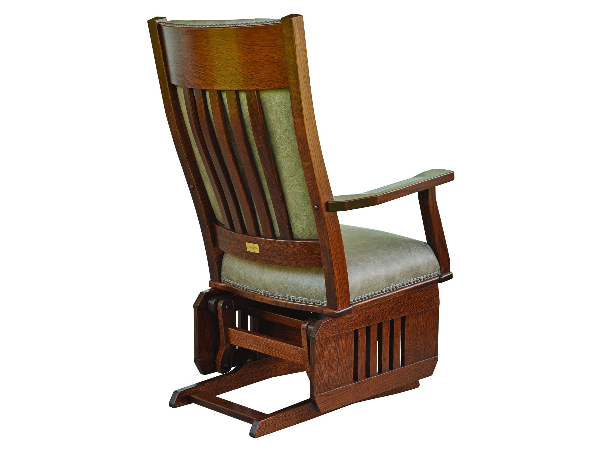 Amish Mission 43.5" Glider with Slat Sides