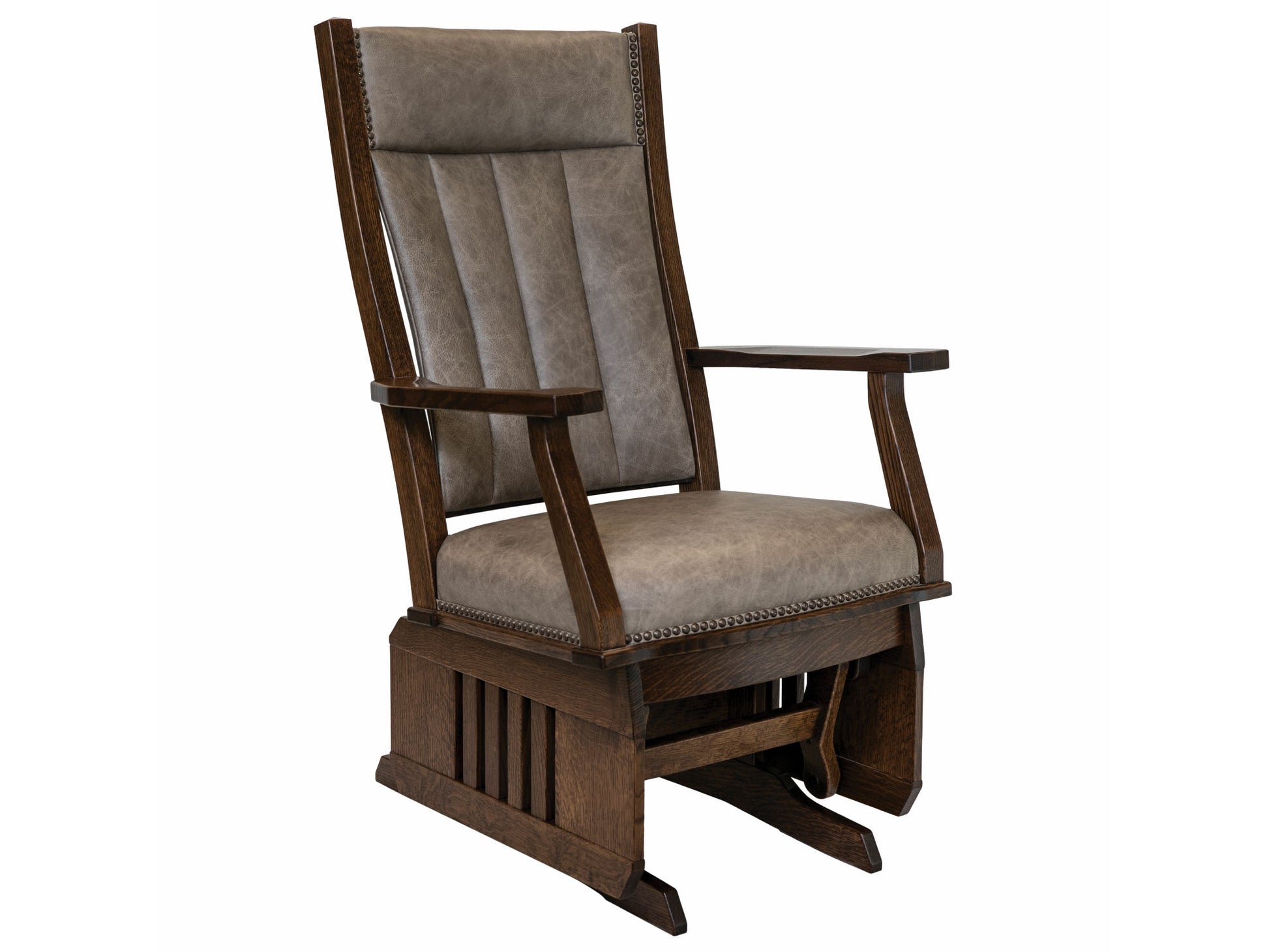 Amish Mission 43.5" Glider with Slat Sides