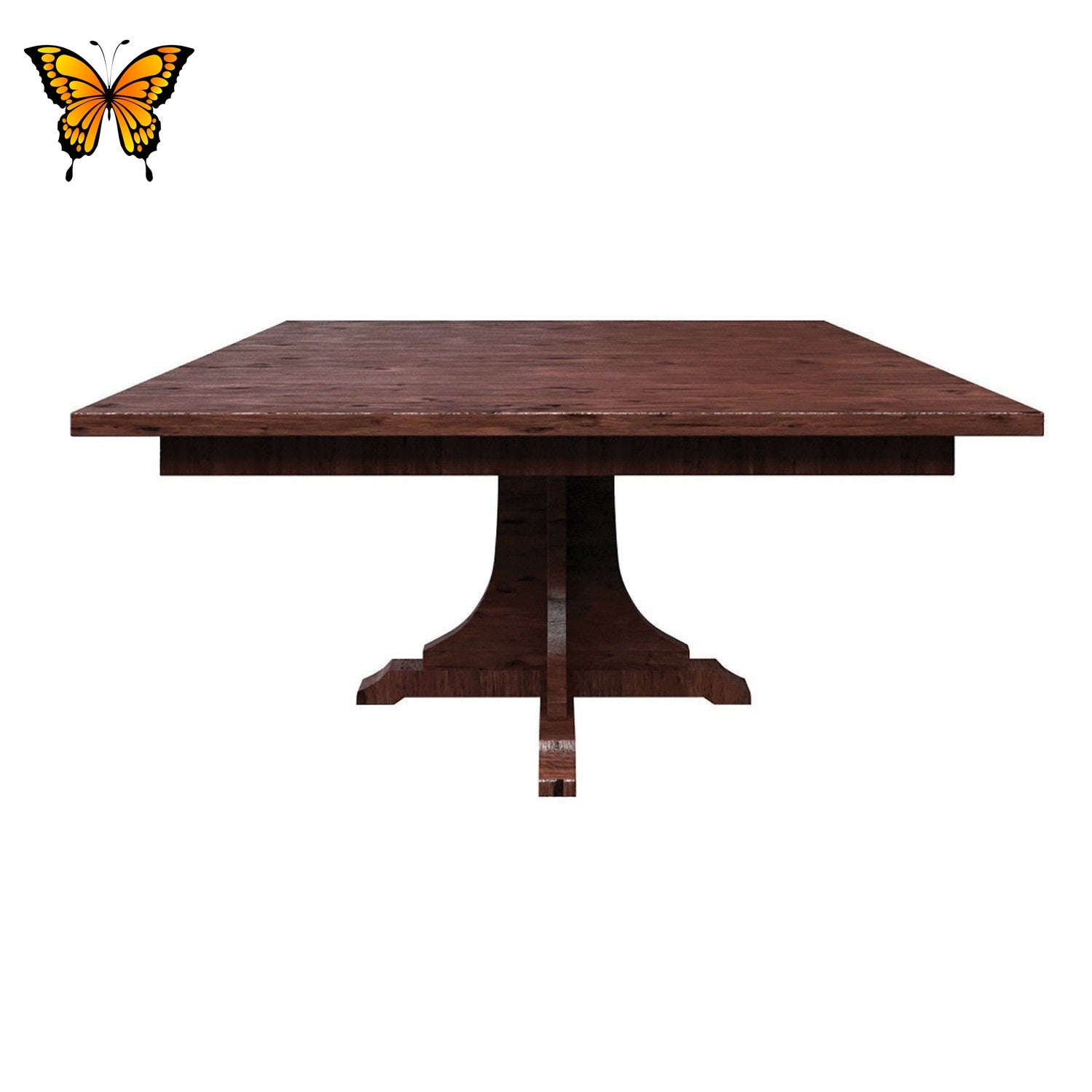 Amish Mission 652 Single Pedestal Table - Thumbnail 2