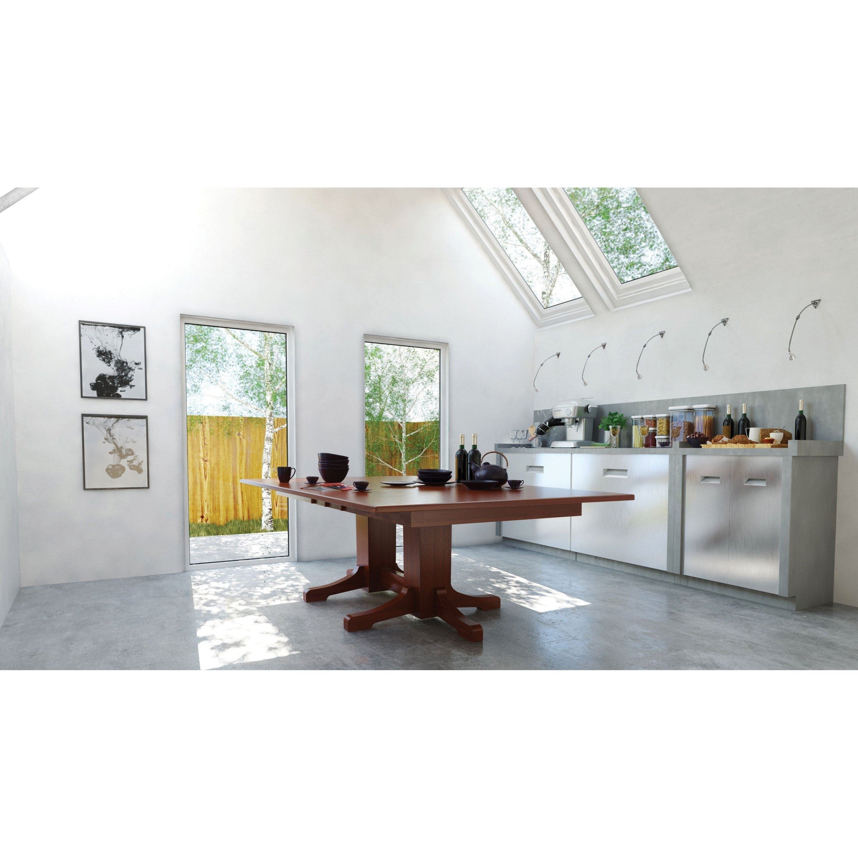 mission dining table in room setting