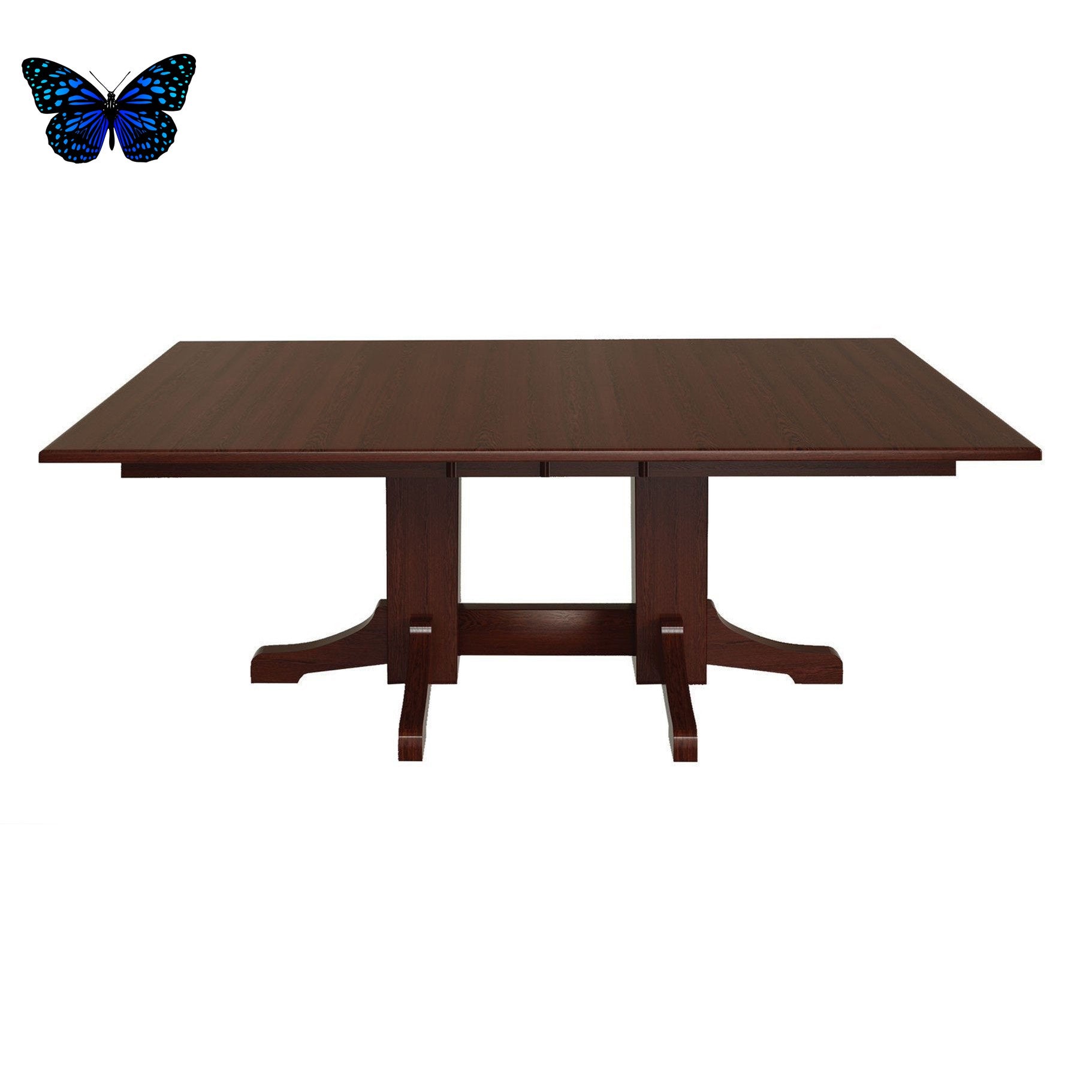 Amish Mission Double Pedestal Dining Table