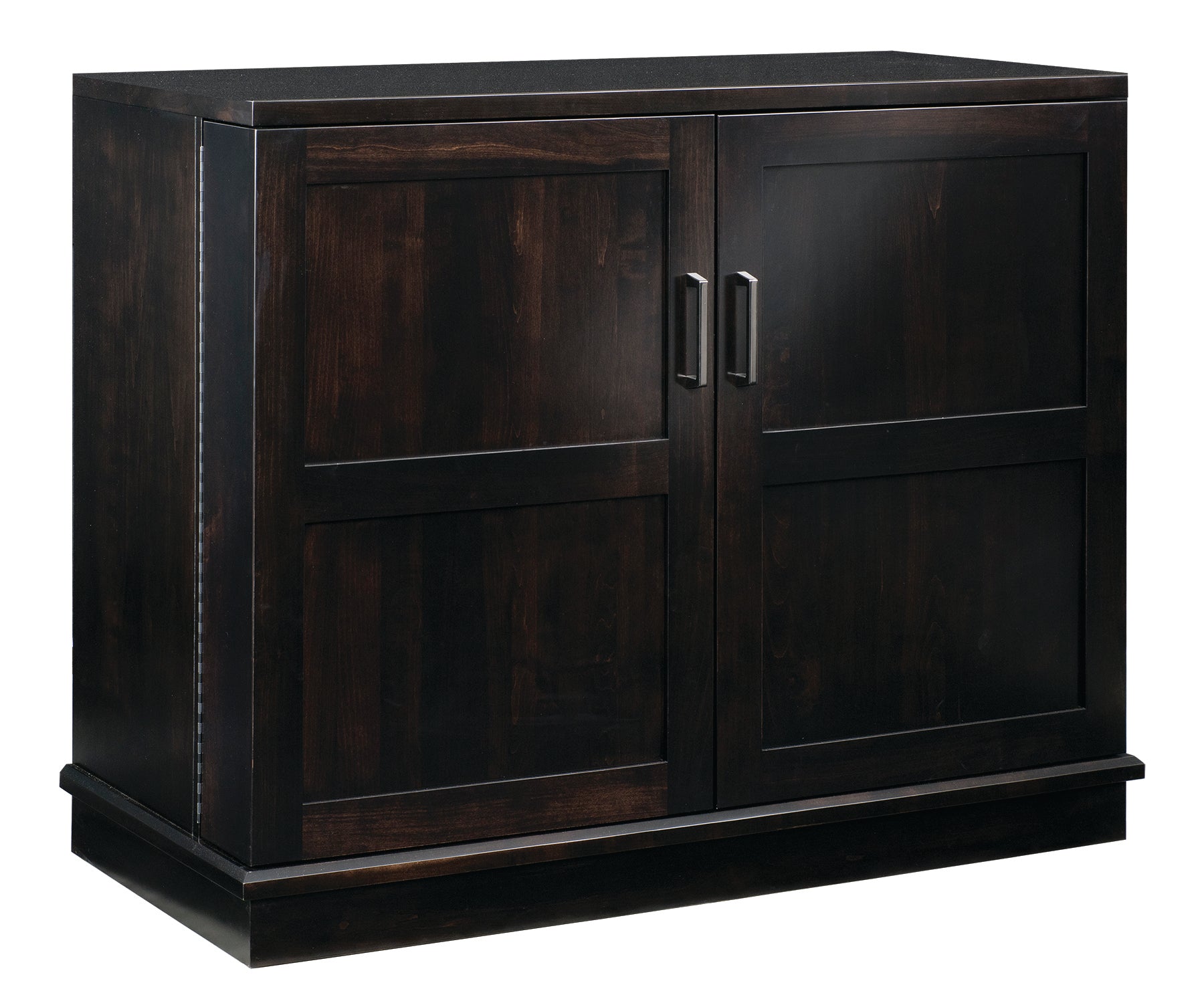 Amish Oxford 42" Wine Cabinet with Door Storage