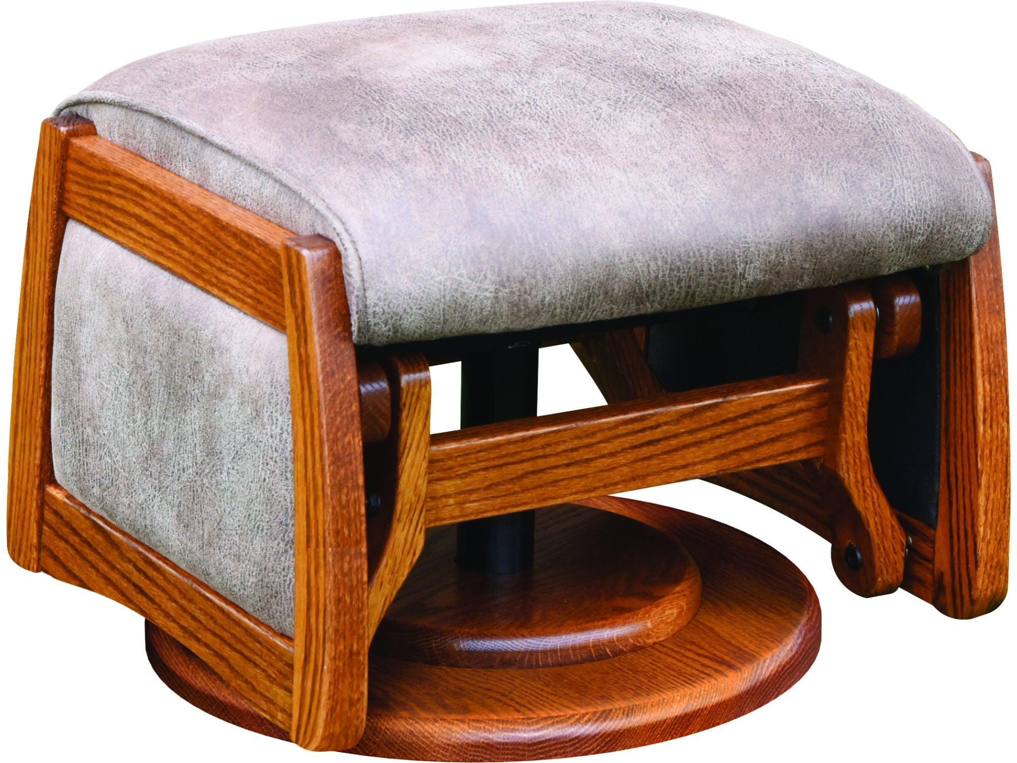 Amish Paris 19" Gliding Ottoman