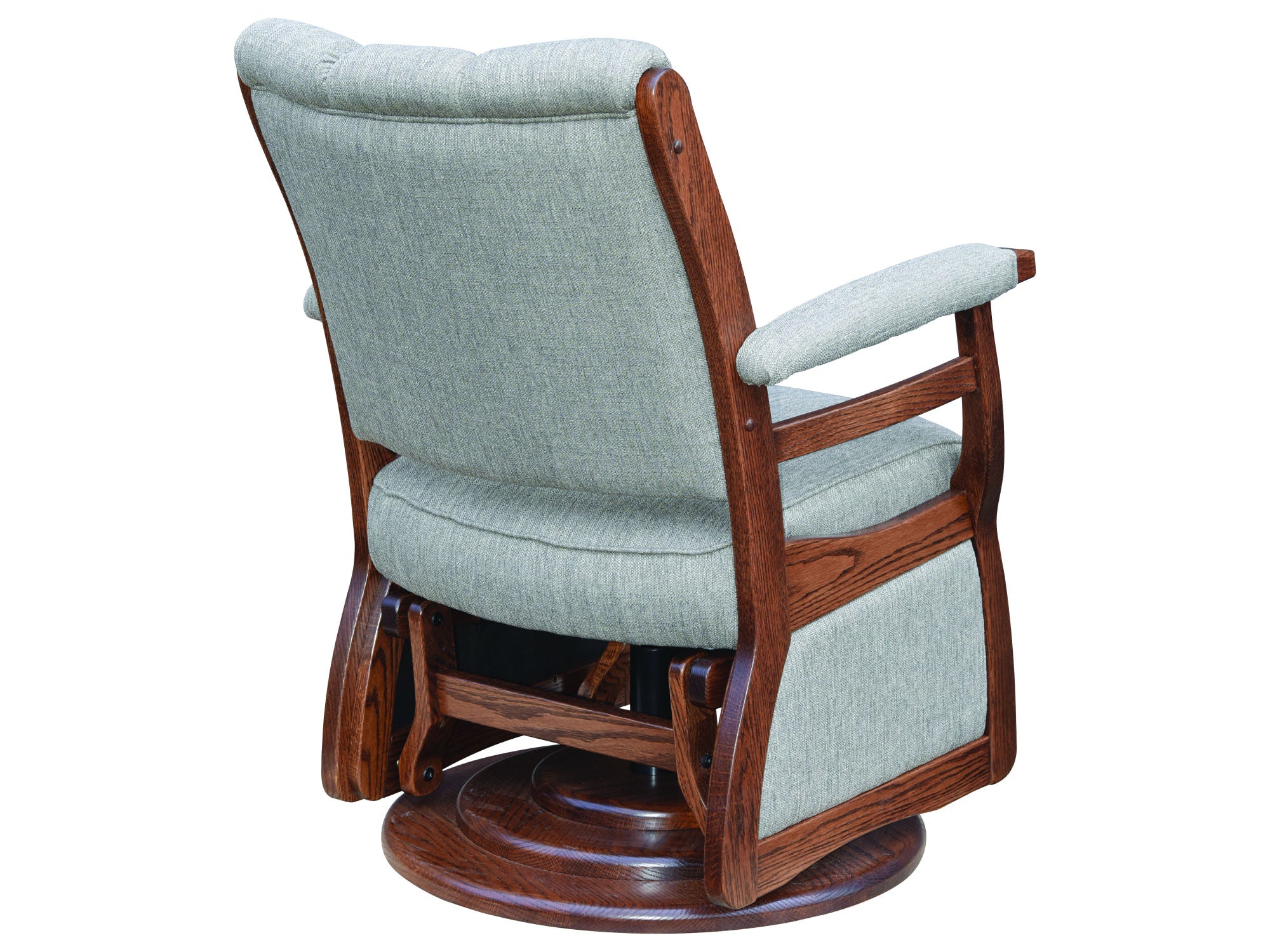 Amish Paris 36.5" Low Back Swivel Glider