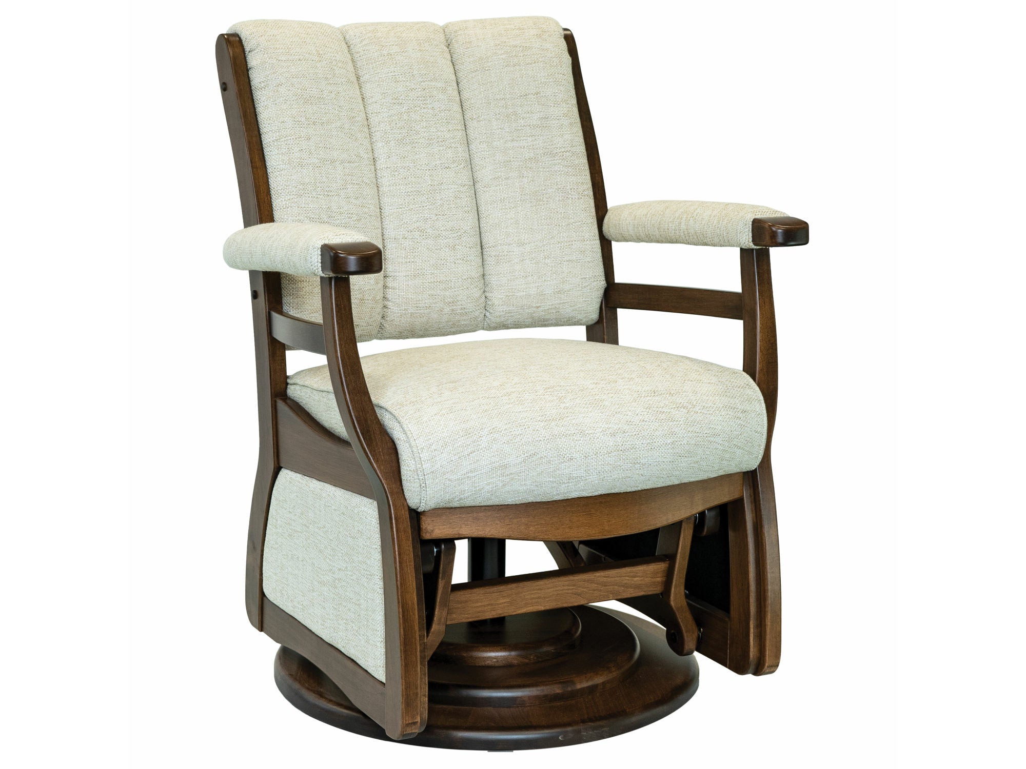 Amish Paris 36.5" Low Back Swivel Glider