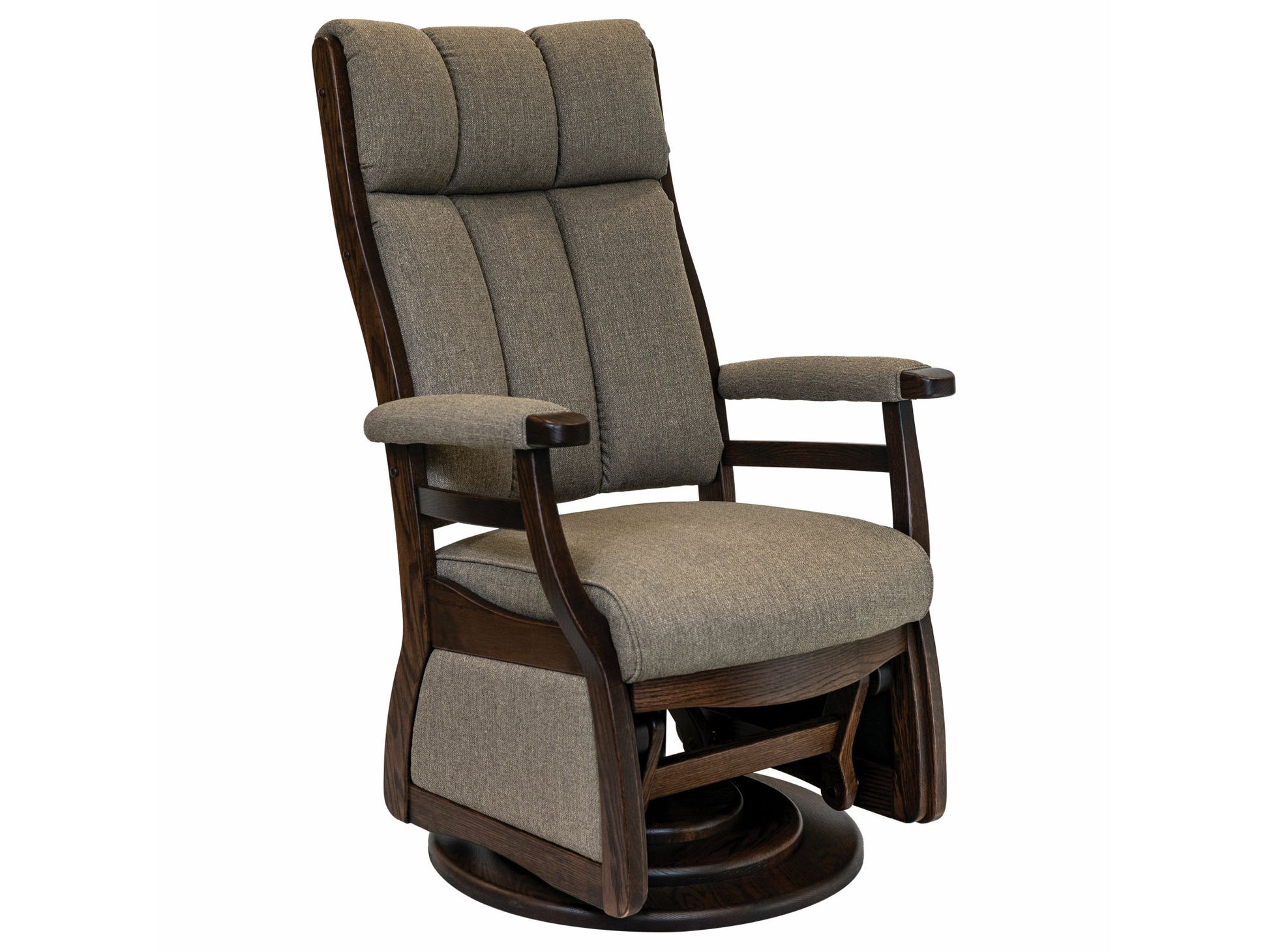 Amish Paris 45" High Back Swivel Glider