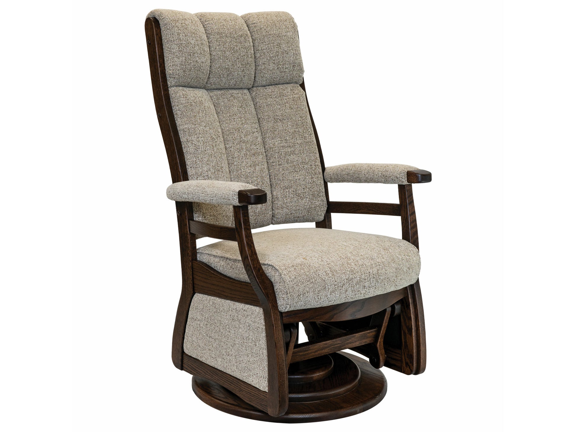 Amish Paris 45" High Back Swivel Glider