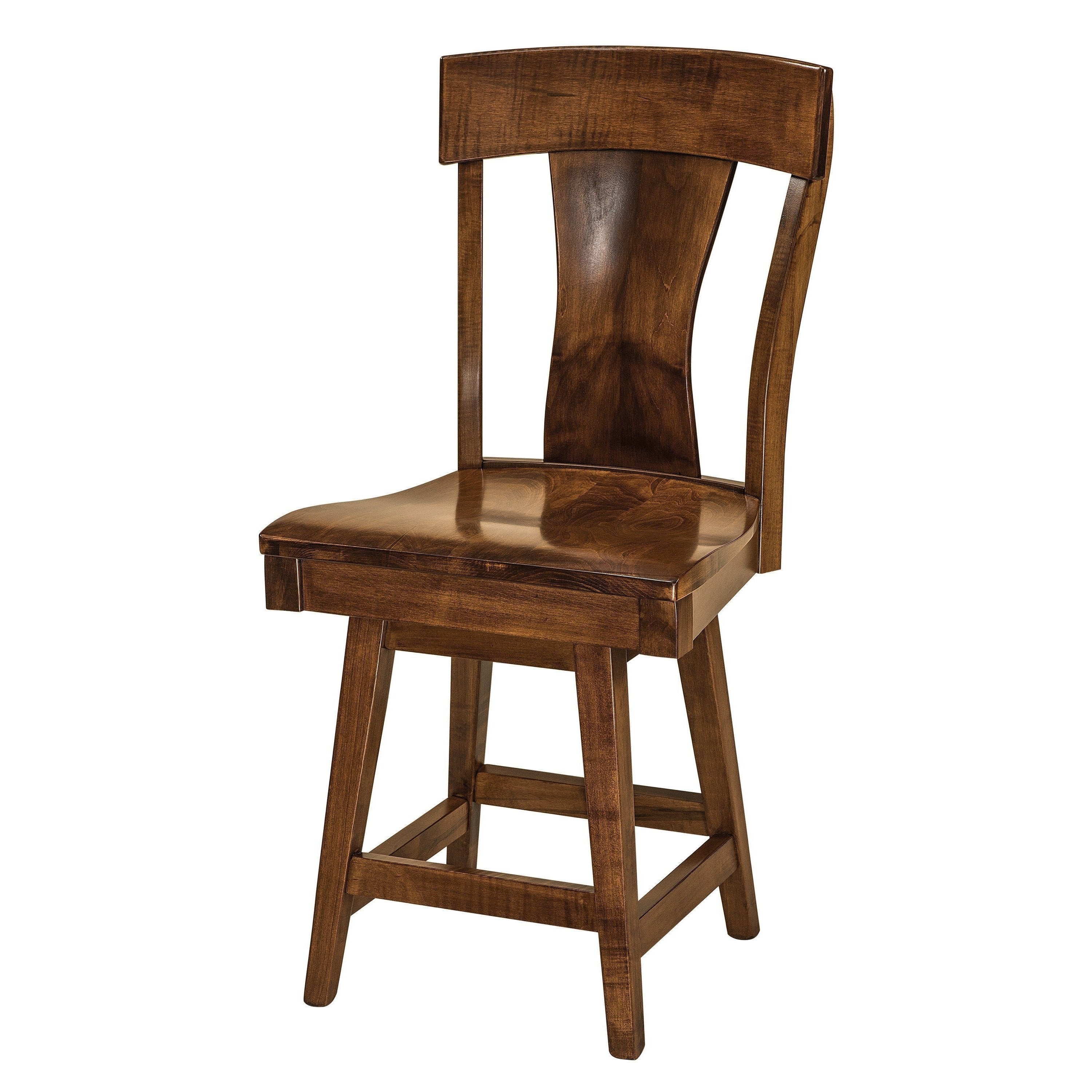 Amish Ramsey Swivel Bar Chair